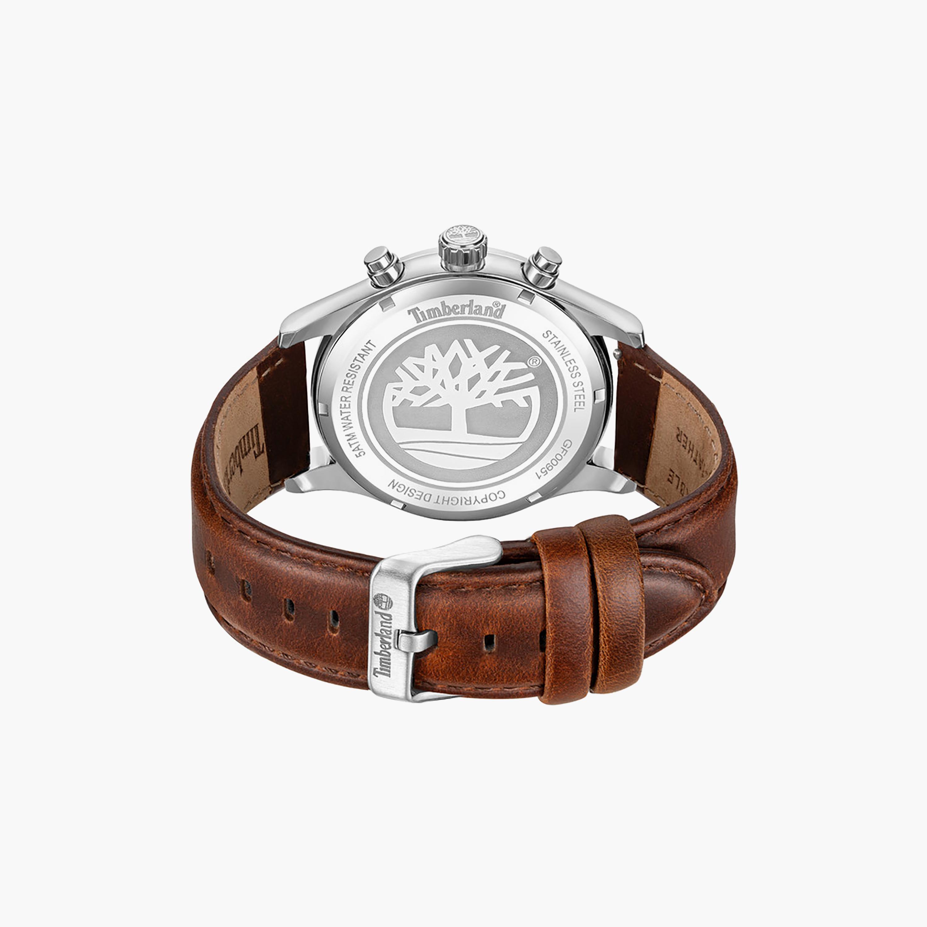 Ashmont Green Dial Leather Strap Chronograph Watch for Men-men-watchesandjewellery-watches-image-3