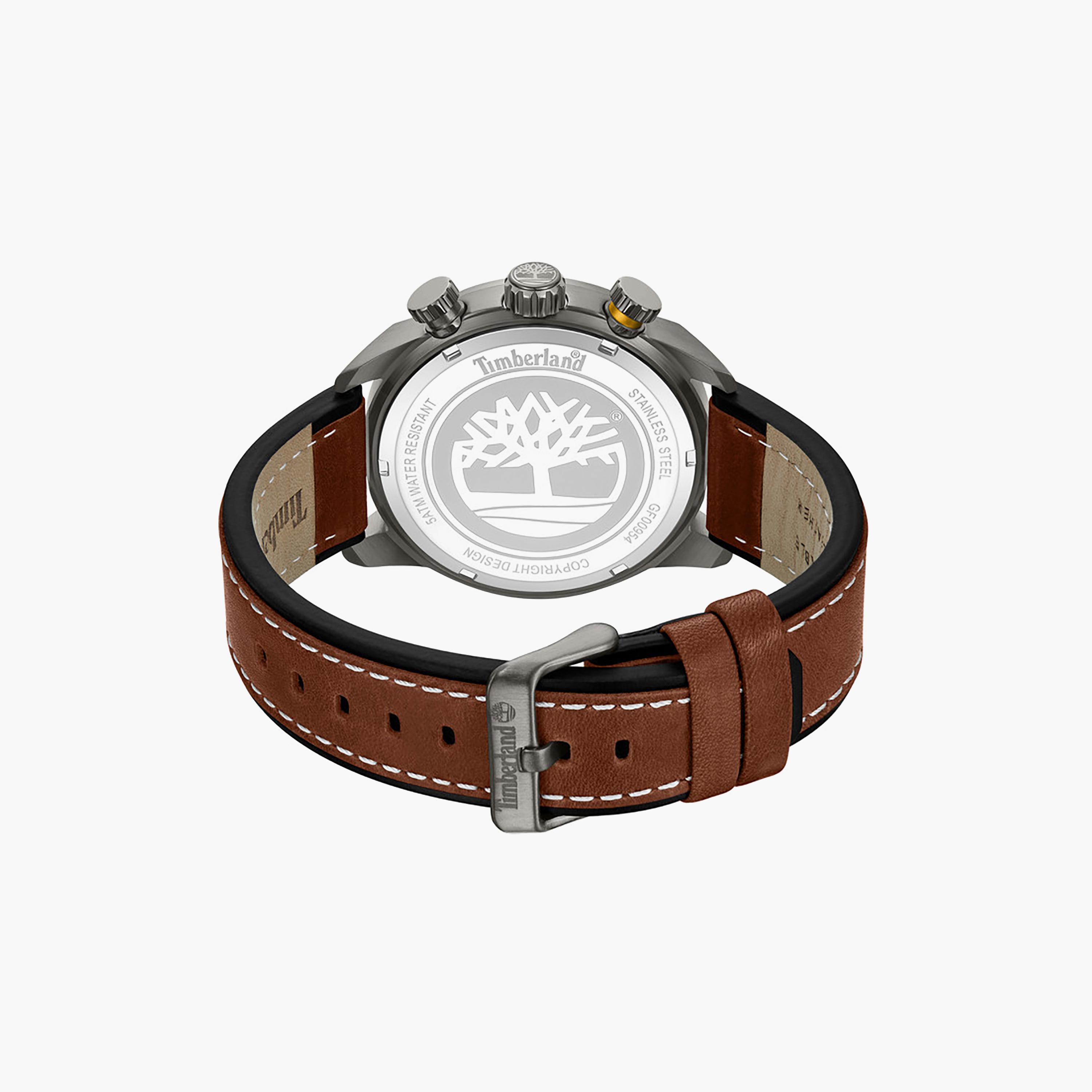 Calahan Blue Dial Leather Strap Multifunction Watch for Men-men-watchesandjewellery-watches-image-3