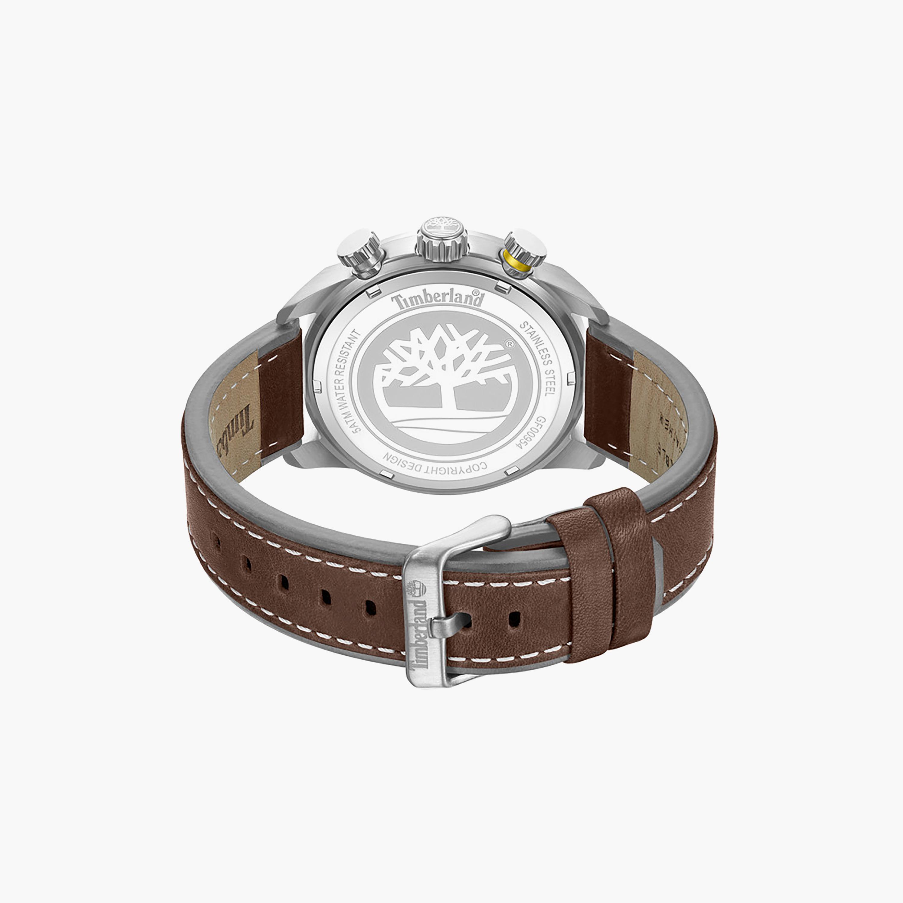 Calahan Grey Dial Leather Strap Multifunction Watch for Men-men-watchesandjewellery-watches-image-3
