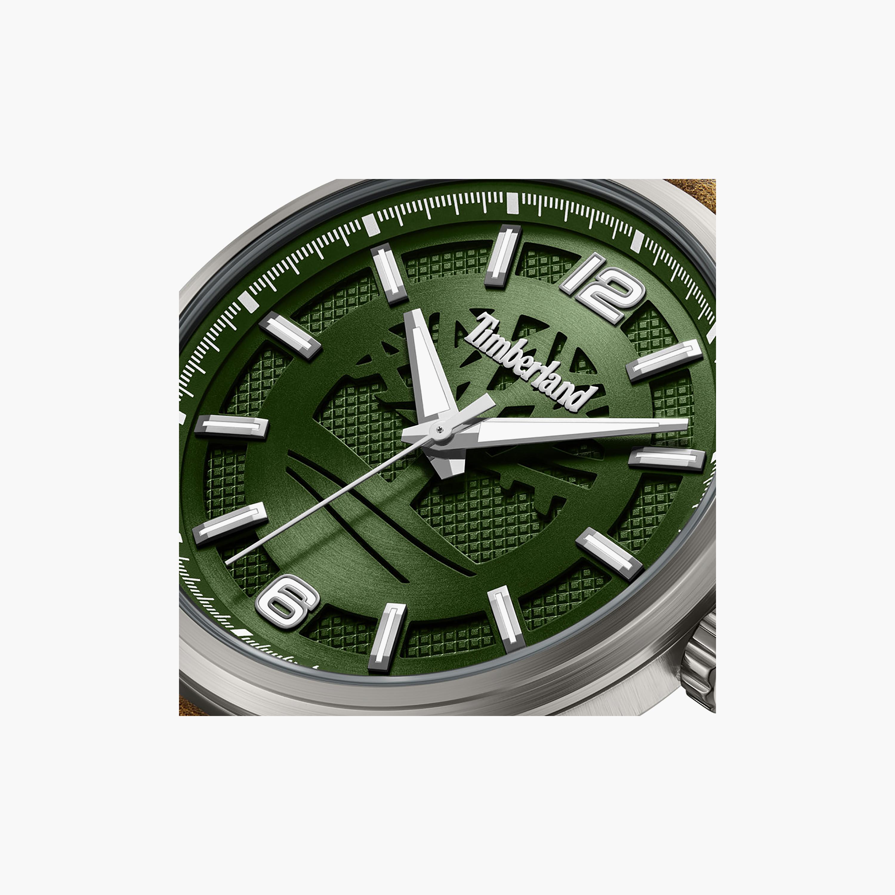 Driscoll Green Dial Leather Strap Analog Watch for Men-men-watchesandjewellery-watches-image-4