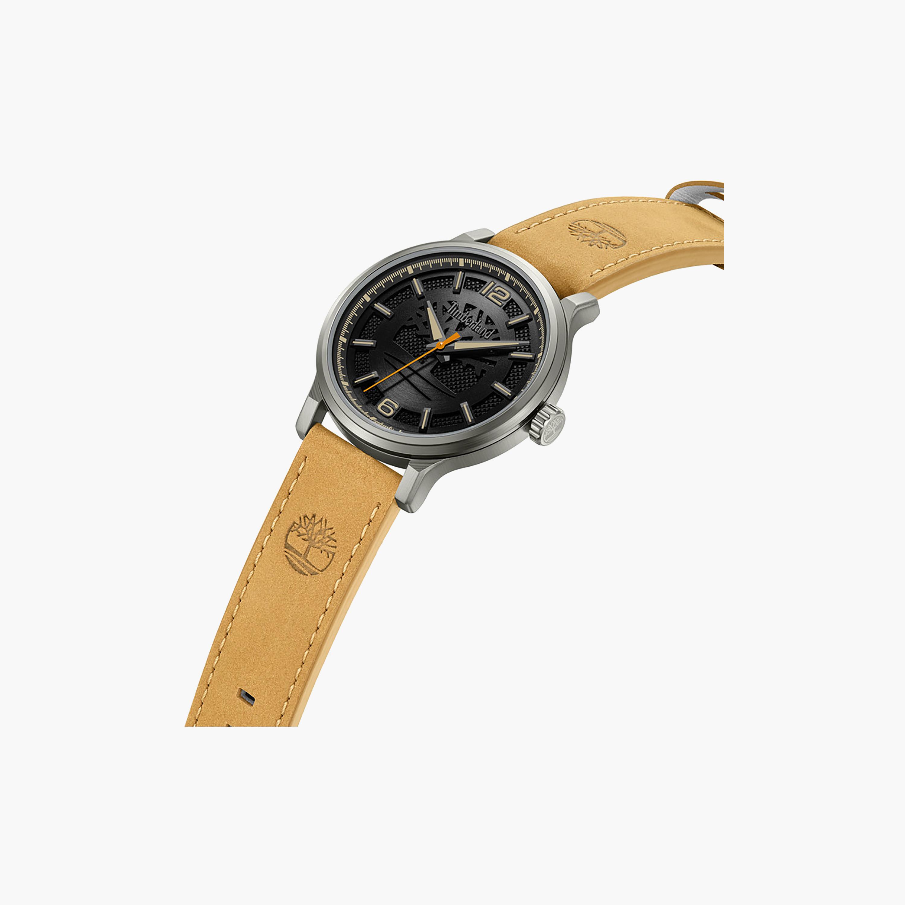 Driscoll Black Dial Leather Strap Analog Watch for Men-men-watchesandjewellery-watches-image-2