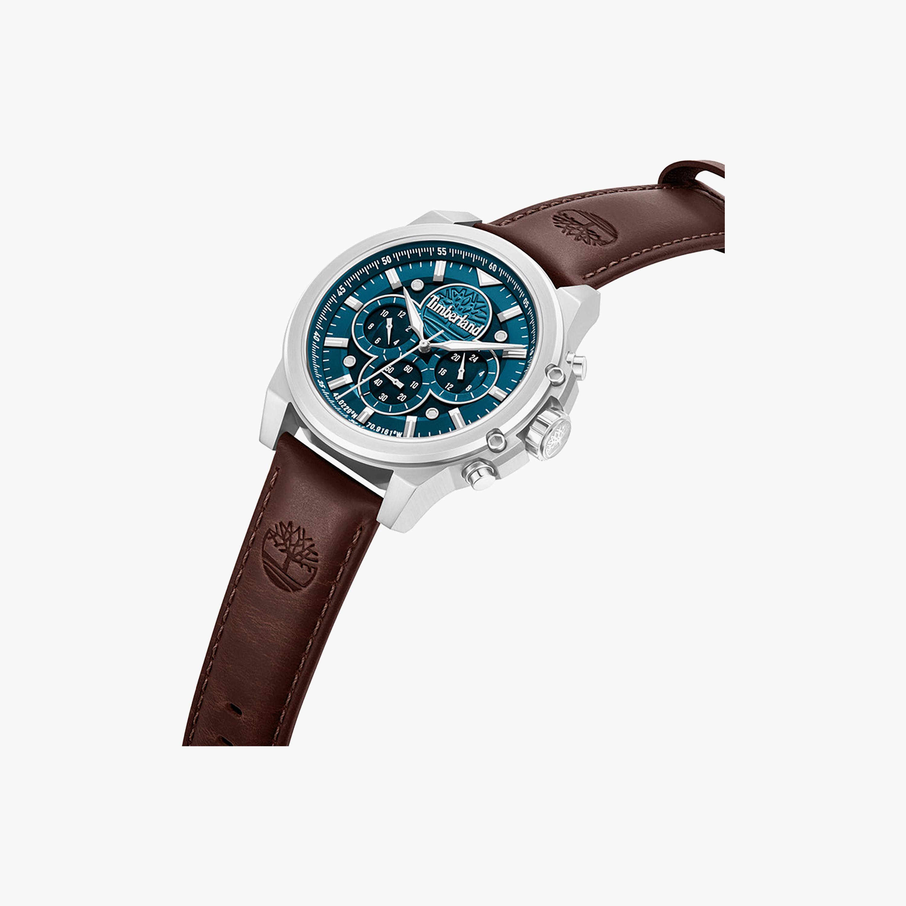 Fast Strike Green Dial Leather Strap Multifunction Watch for Men-men-watchesandjewellery-watches-image-2