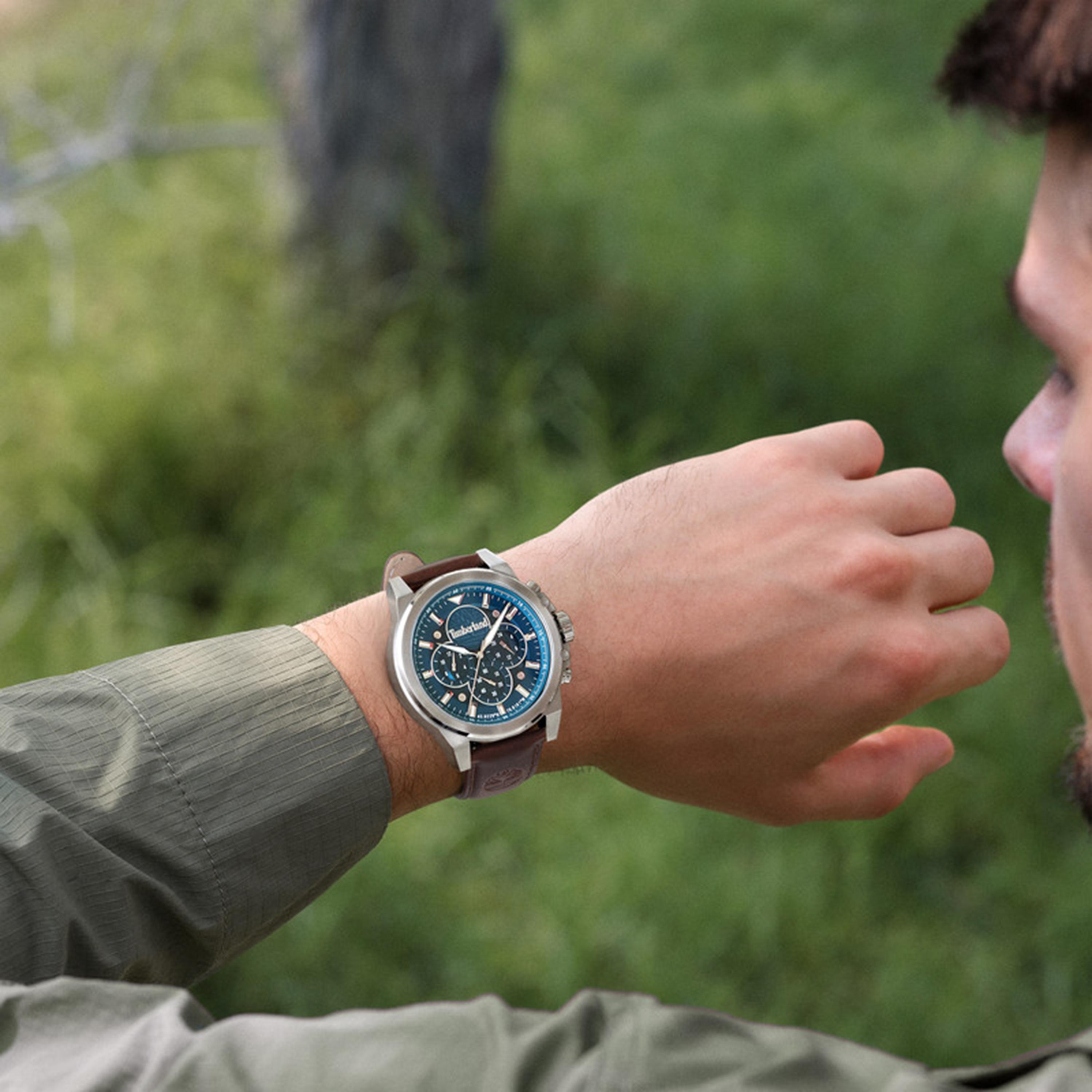 Fast Strike Green Dial Leather Strap Multifunction Watch for Men-men-watchesandjewellery-watches-image-5