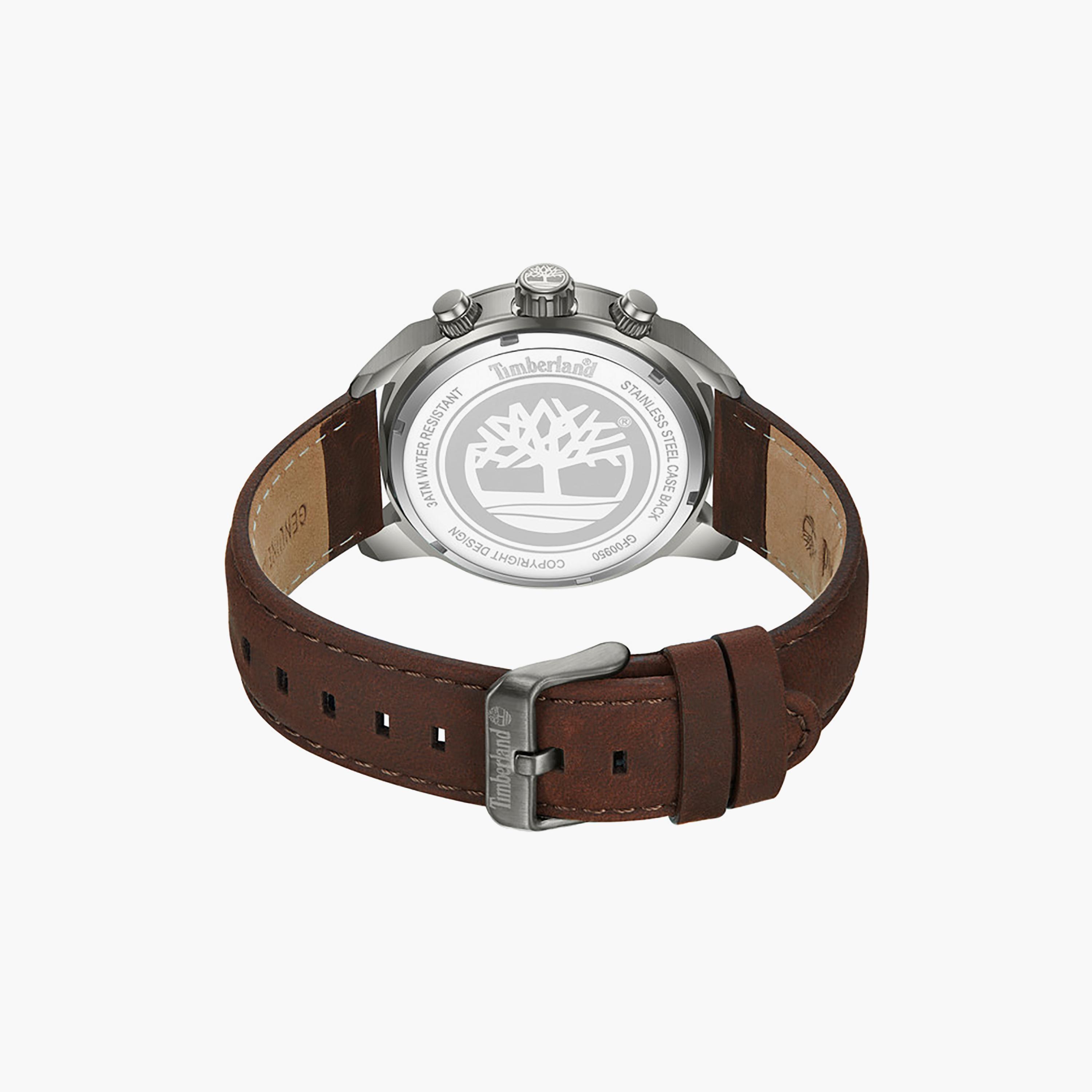 Henniker II Blue Dial Leather Strap Multifunction Watch for Men-men-watchesandjewellery-watches-image-3