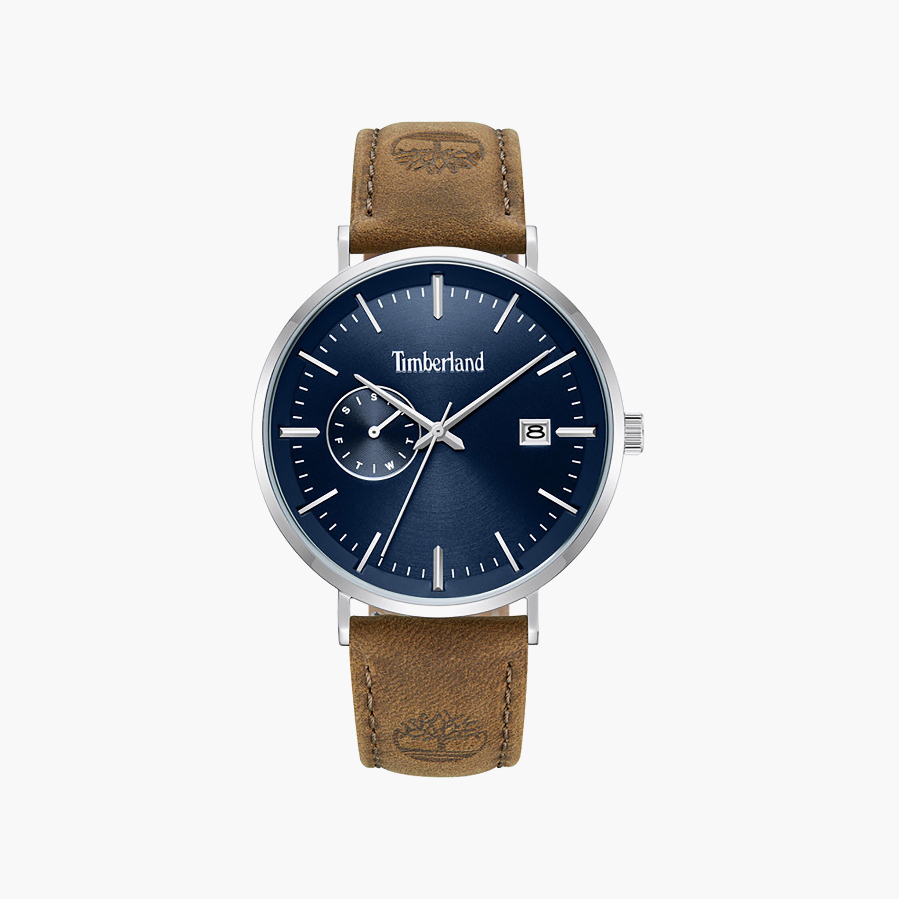 Rangeley Blue Dial Leather Strap Multifunction Watch for Men-men-watchesandjewellery-watches-image-1