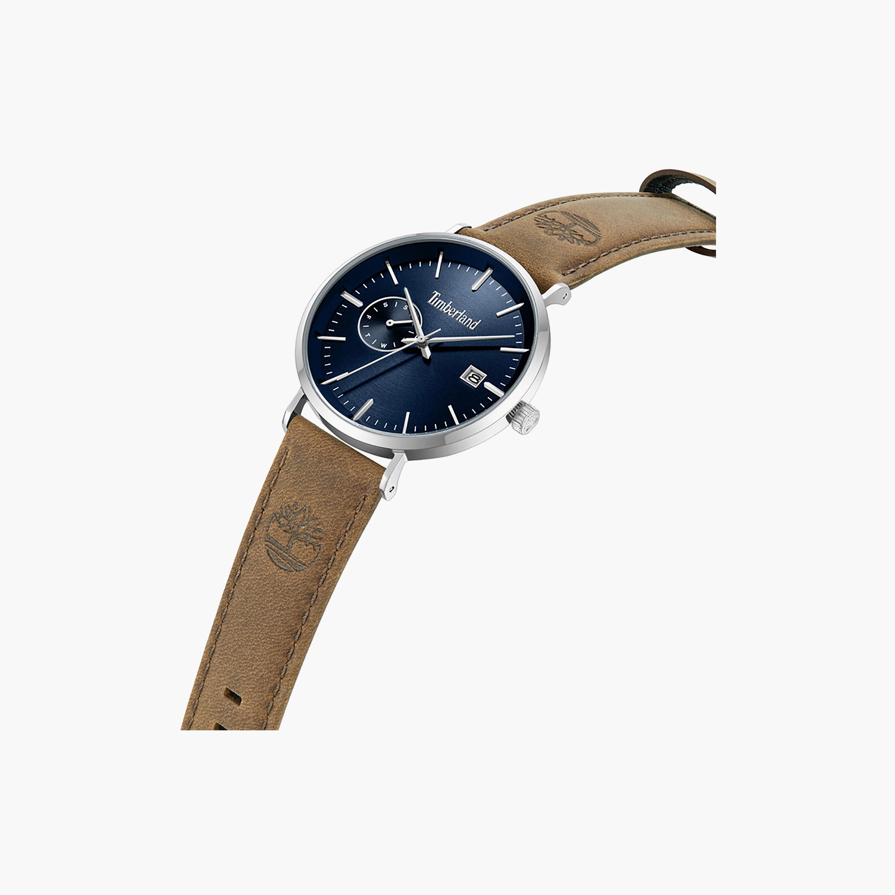 Rangeley Blue Dial Leather Strap Multifunction Watch for Men-men-watchesandjewellery-watches-image-2