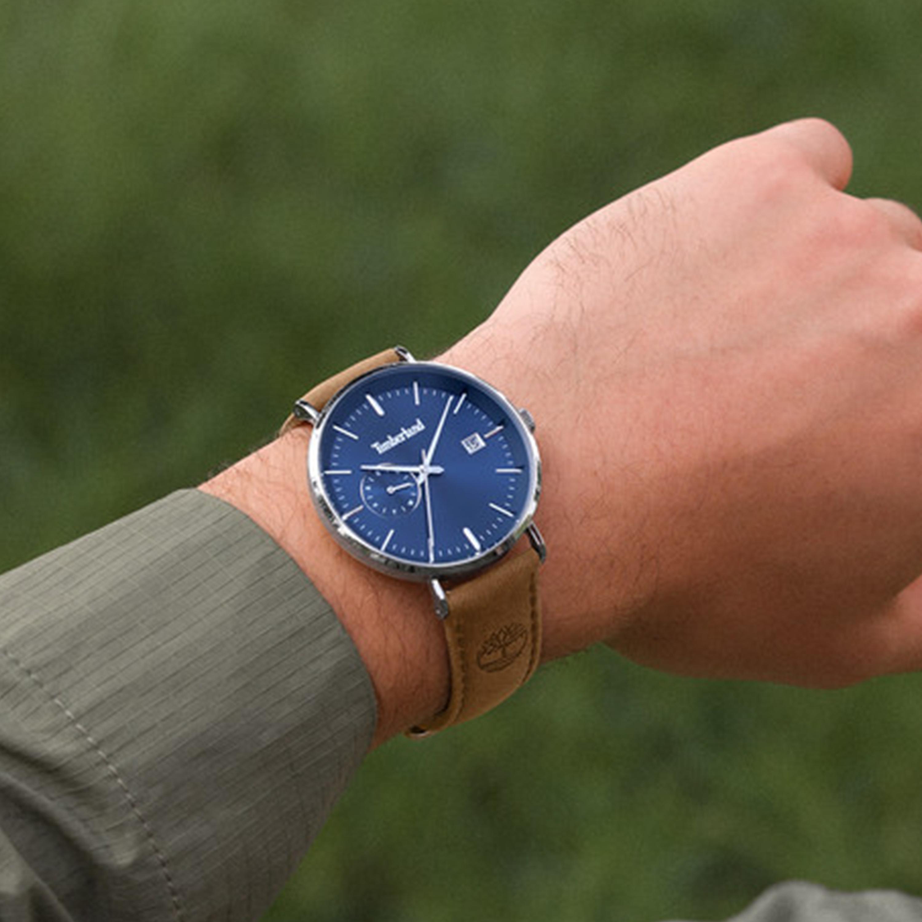 Rangeley Blue Dial Leather Strap Multifunction Watch for Men-men-watchesandjewellery-watches-image-4