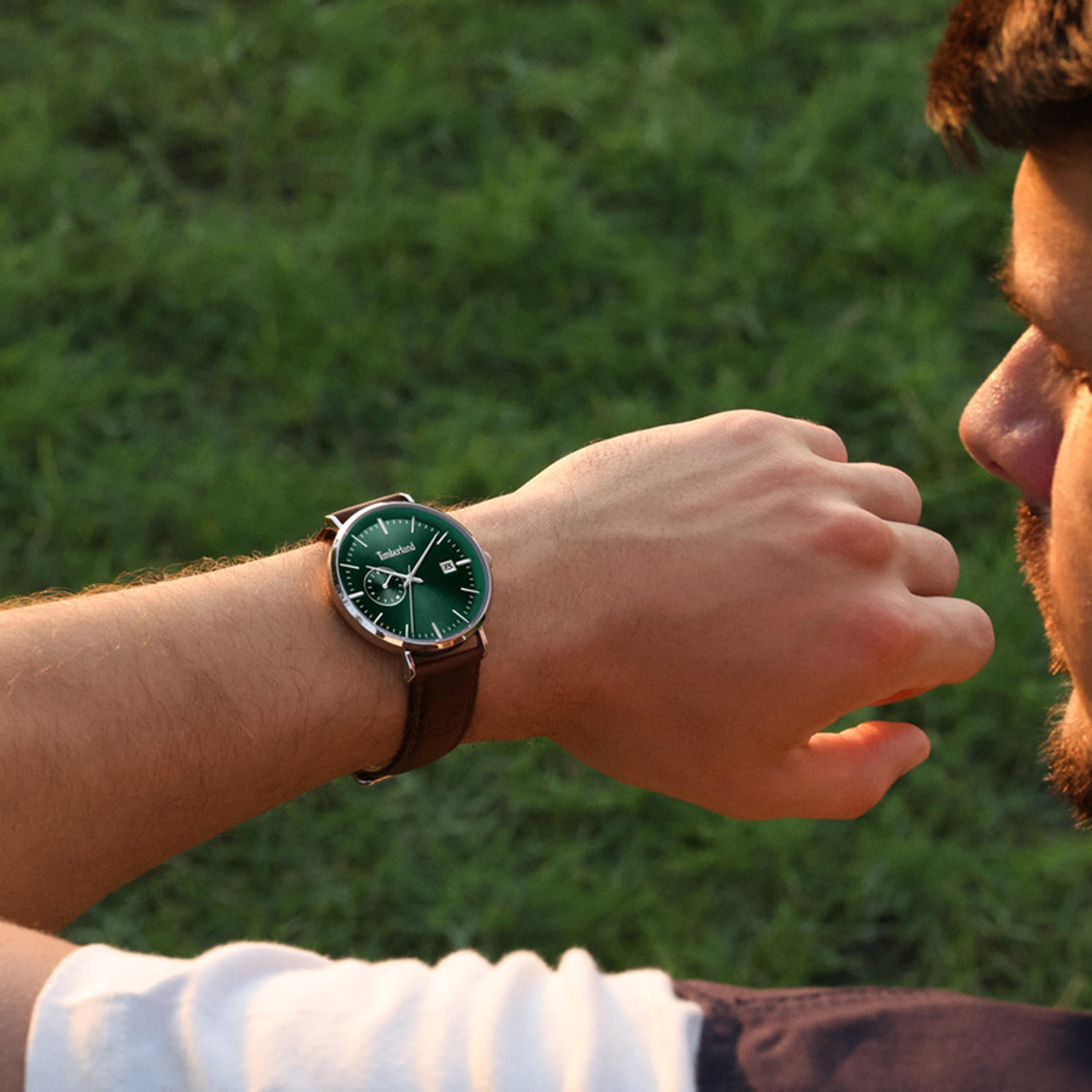 Rangeley Green Dial Leather Strap Multifunction Watch for Men-men-watchesandjewellery-watches-image-4