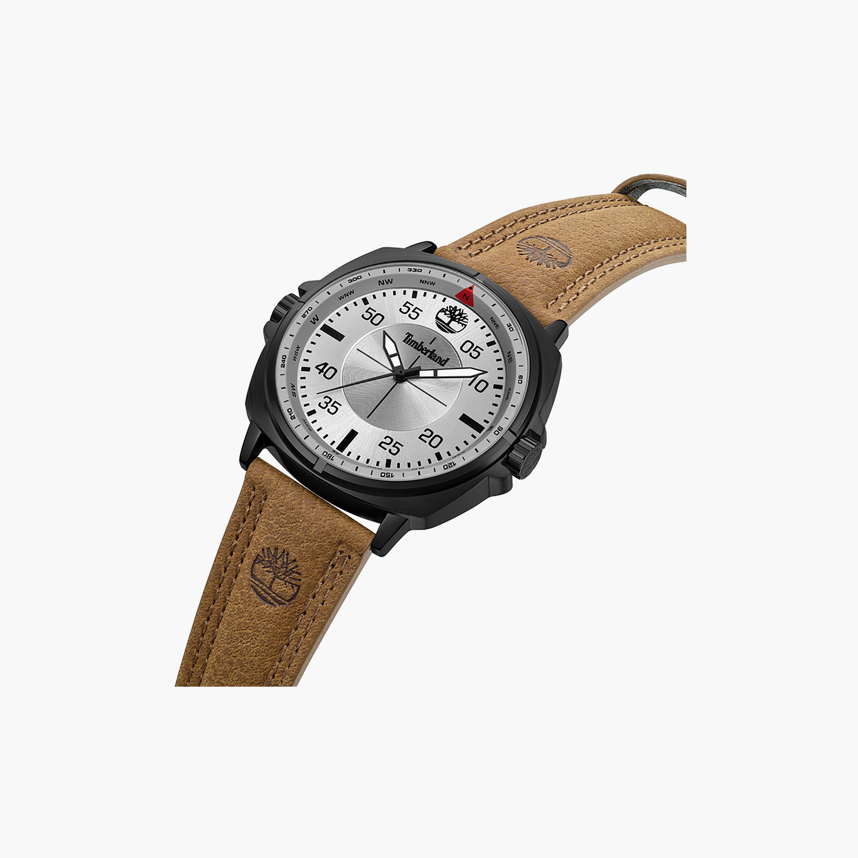 Williston Grey Dial Leather Strap Analog Watch for Men-men-watchesandjewellery-watches-image-2