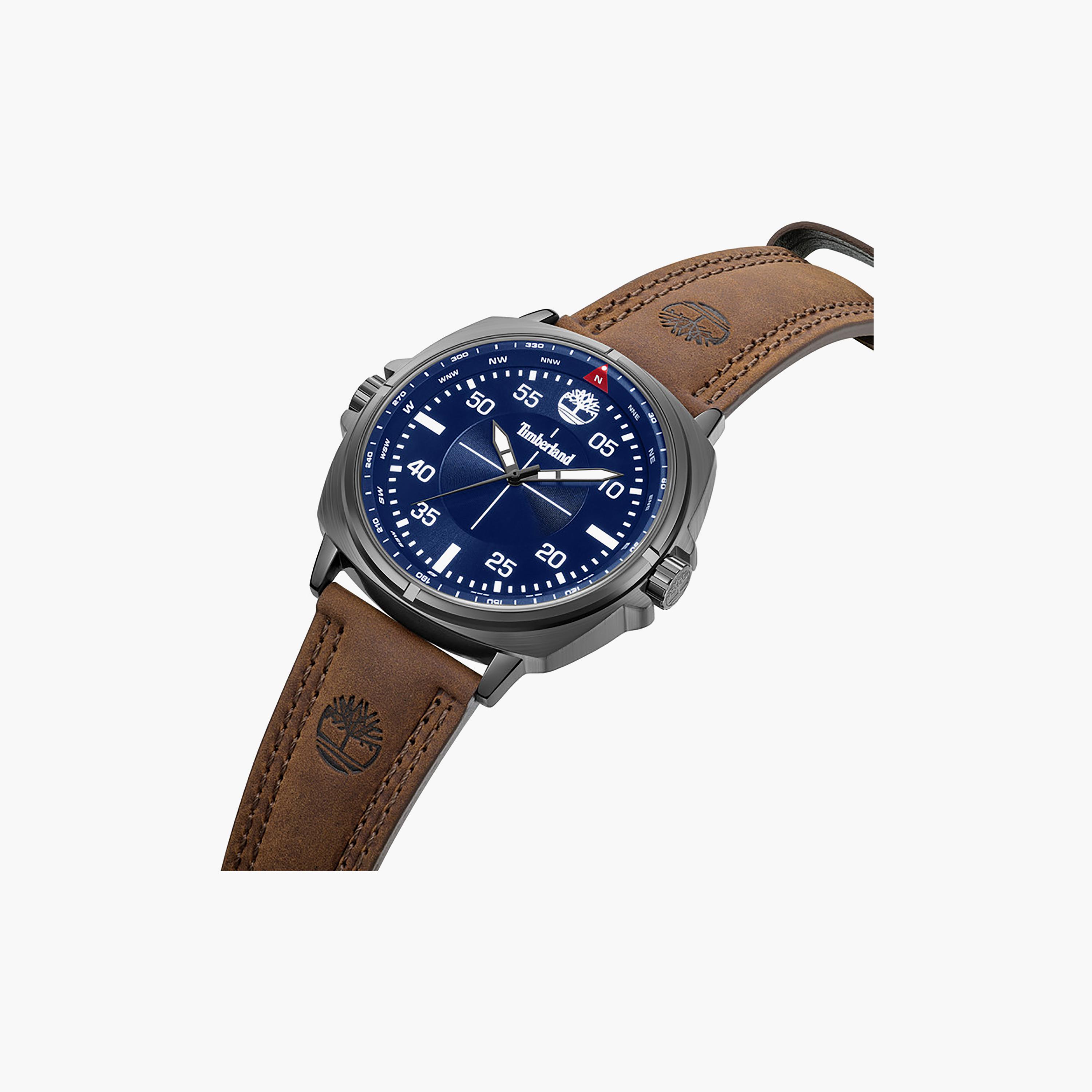 Williston Blue Dial Leather Strap Analog Watch for Men-men-watchesandjewellery-watches-image-2