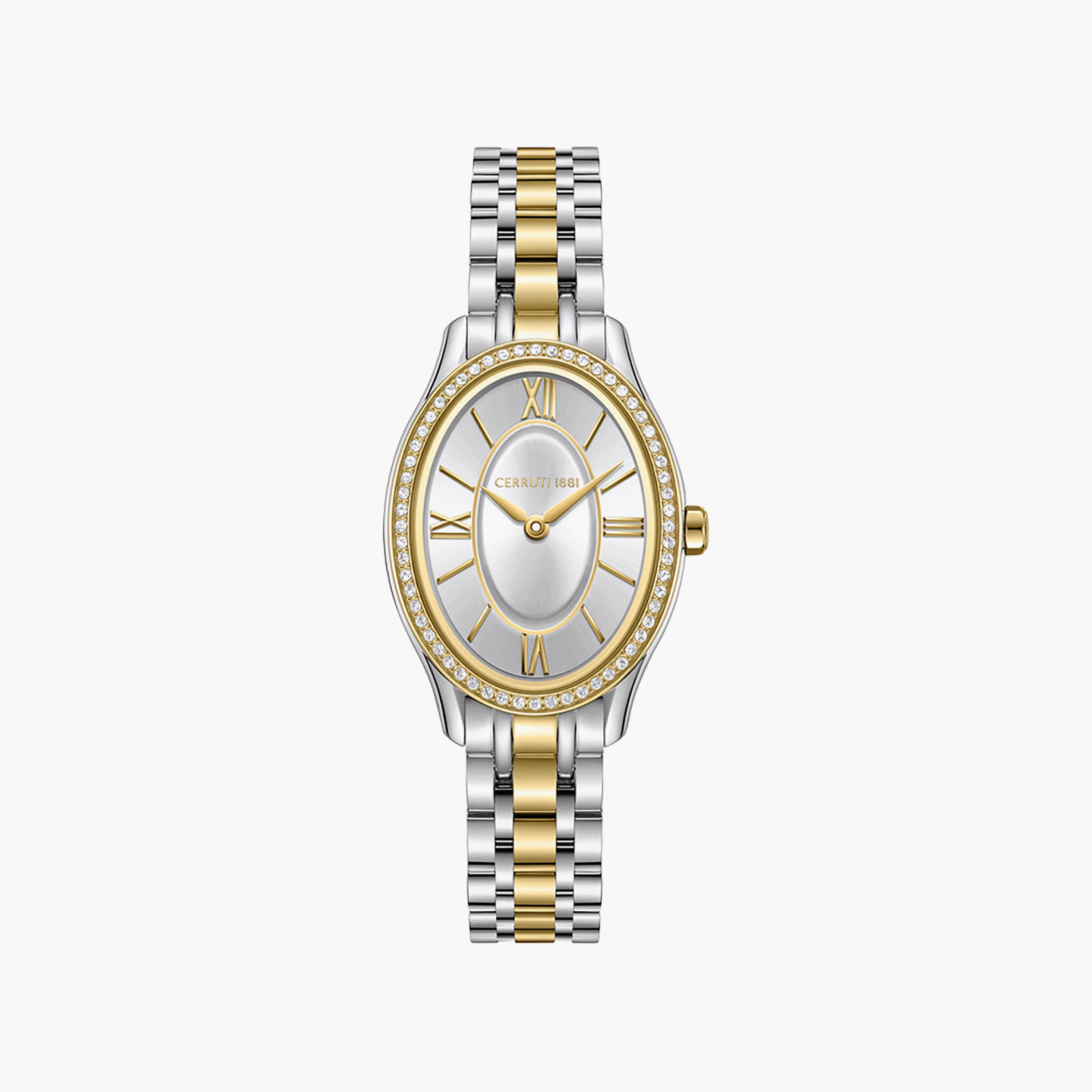 Brescia Silver Dial Stainless Steel Bracelet Analog Watch for Women-women-watchesandjewellery-watches-image-1