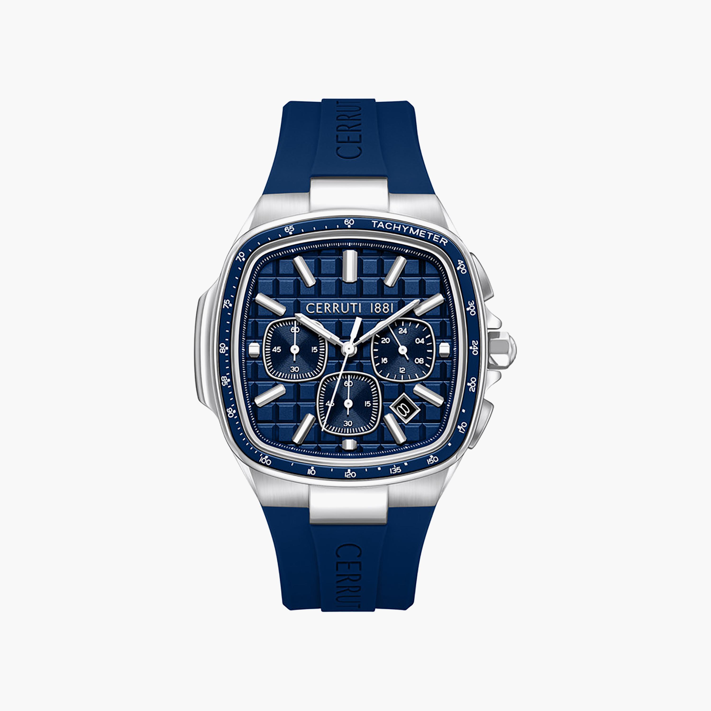 Casale Blue Dial Silicone Strap Analog Watch for Men-men-watchesandjewellery-watches-image-1
