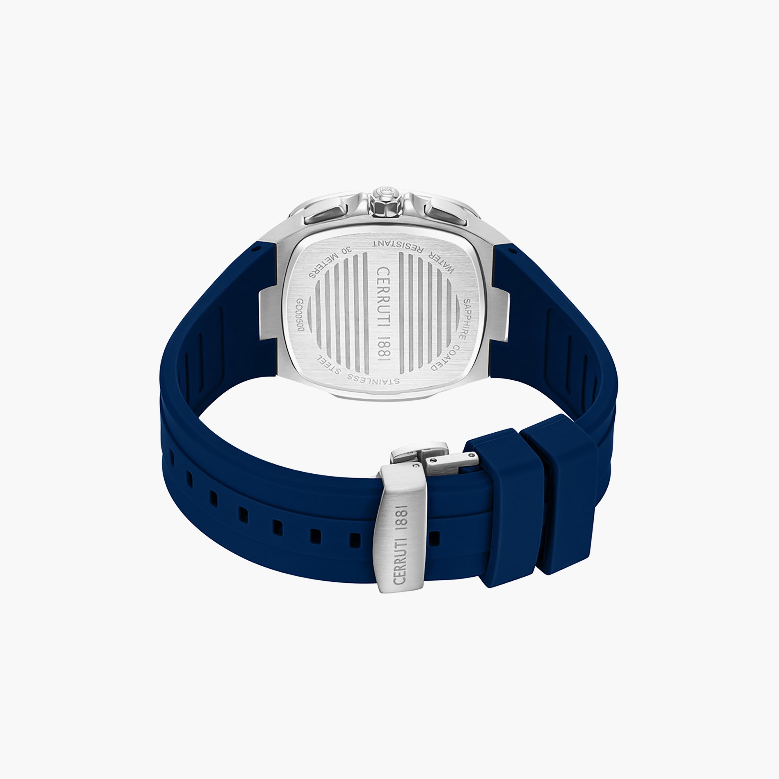 Casale Blue Dial Silicone Strap Analog Watch for Men-men-watchesandjewellery-watches-image-3