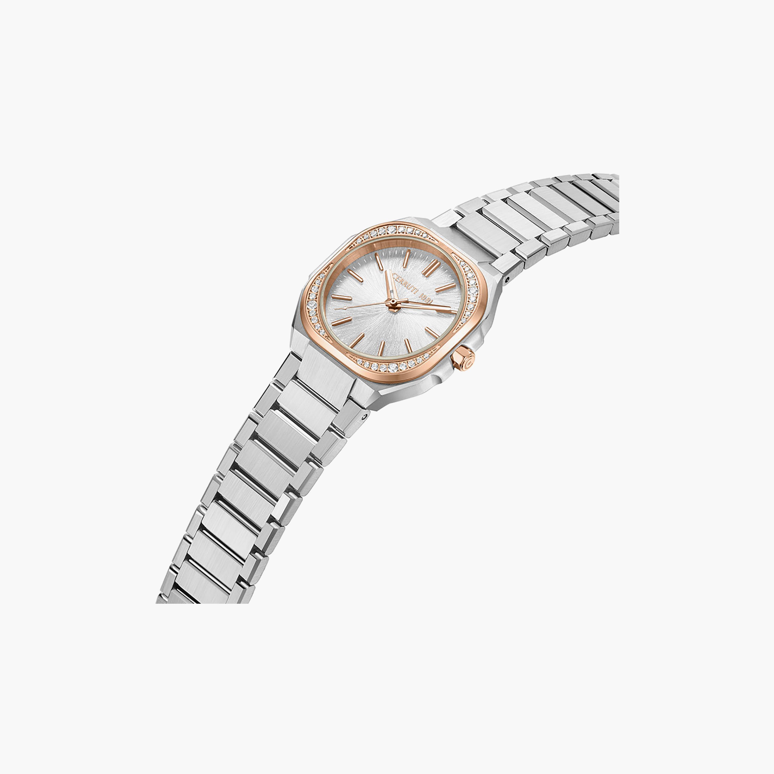 Leadri Silver Dial Stainless Steel Bracelet Analog Watch for Women-women-watchesandjewellery-watches-image-2