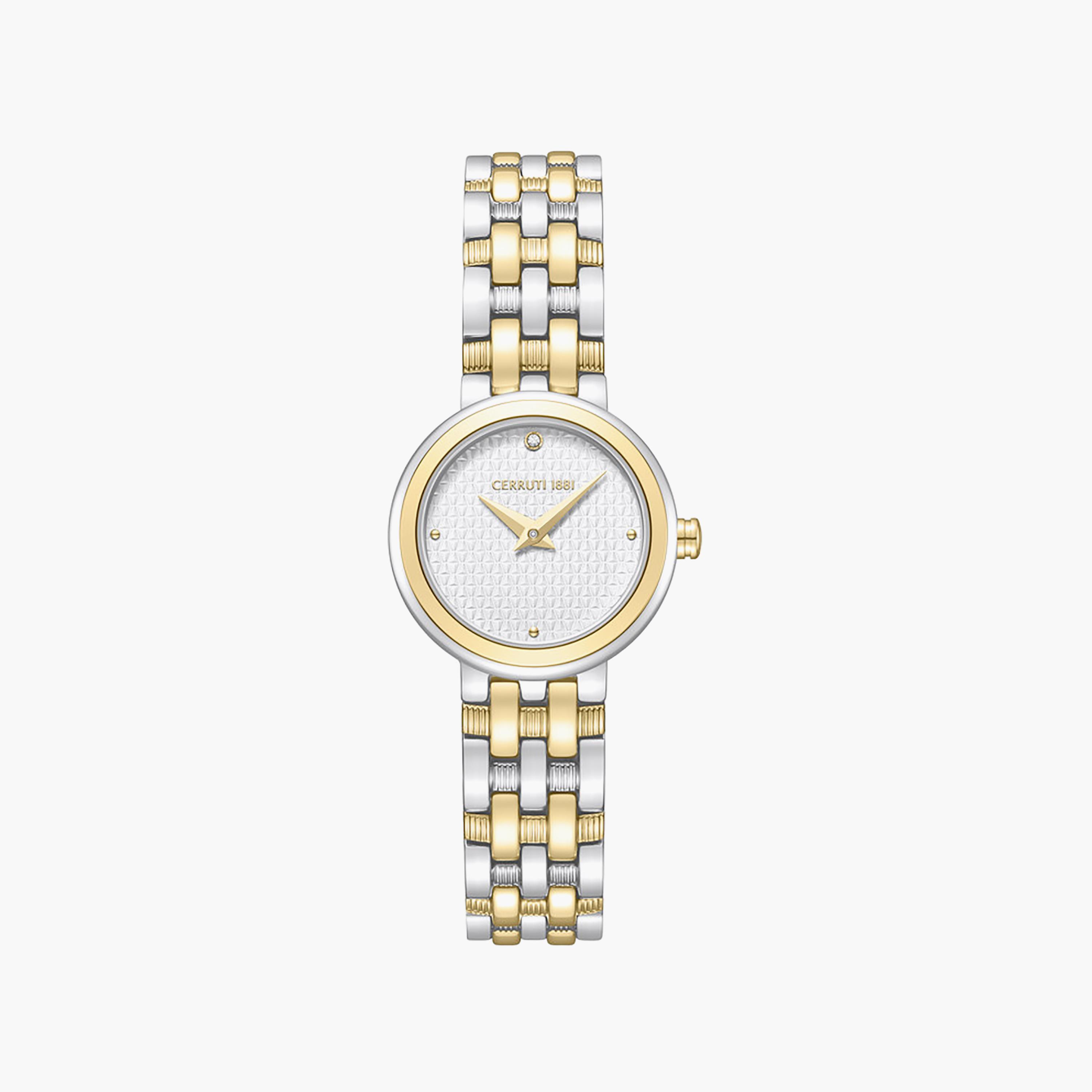 Lusia White Dial Stainless Steel Bracelet Analog Watch for Women-women-watchesandjewellery-watches-image-1