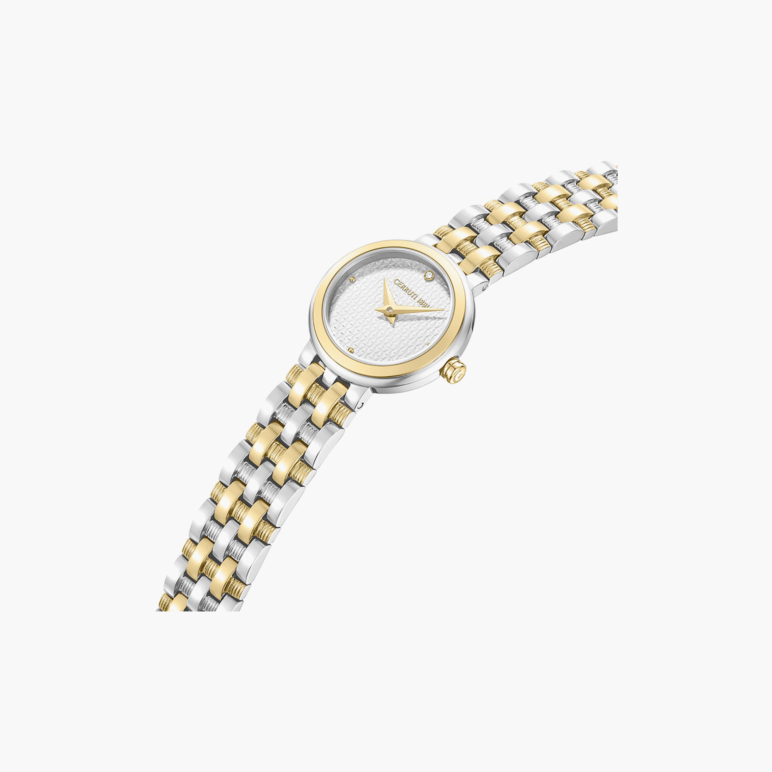Lusia White Dial Stainless Steel Bracelet Analog Watch for Women-women-watchesandjewellery-watches-image-2