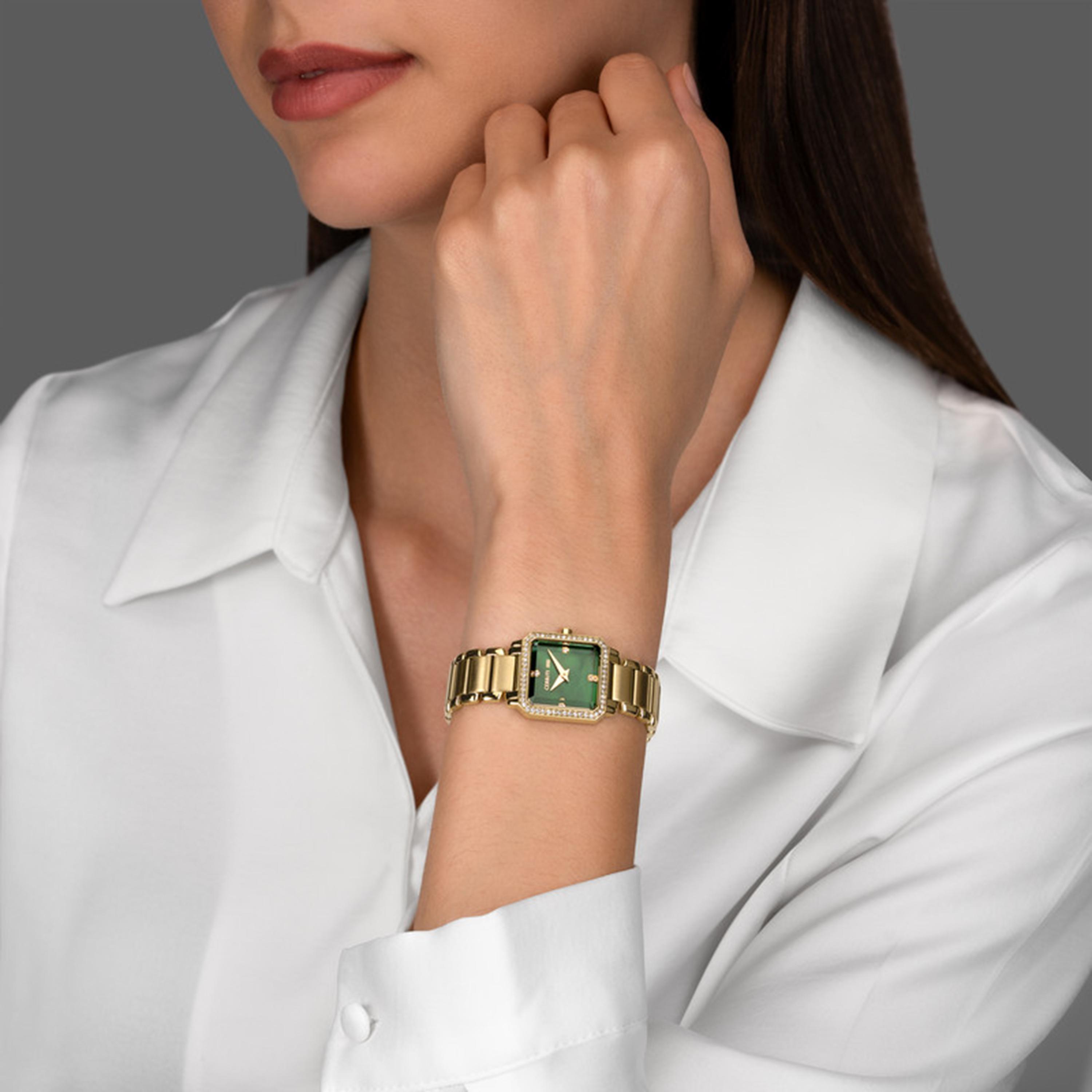 Perugia Yellow Gold Plated Stainless Steel Bracelet Analog Watch for Women-women-watchesandjewellery-watches-image-4