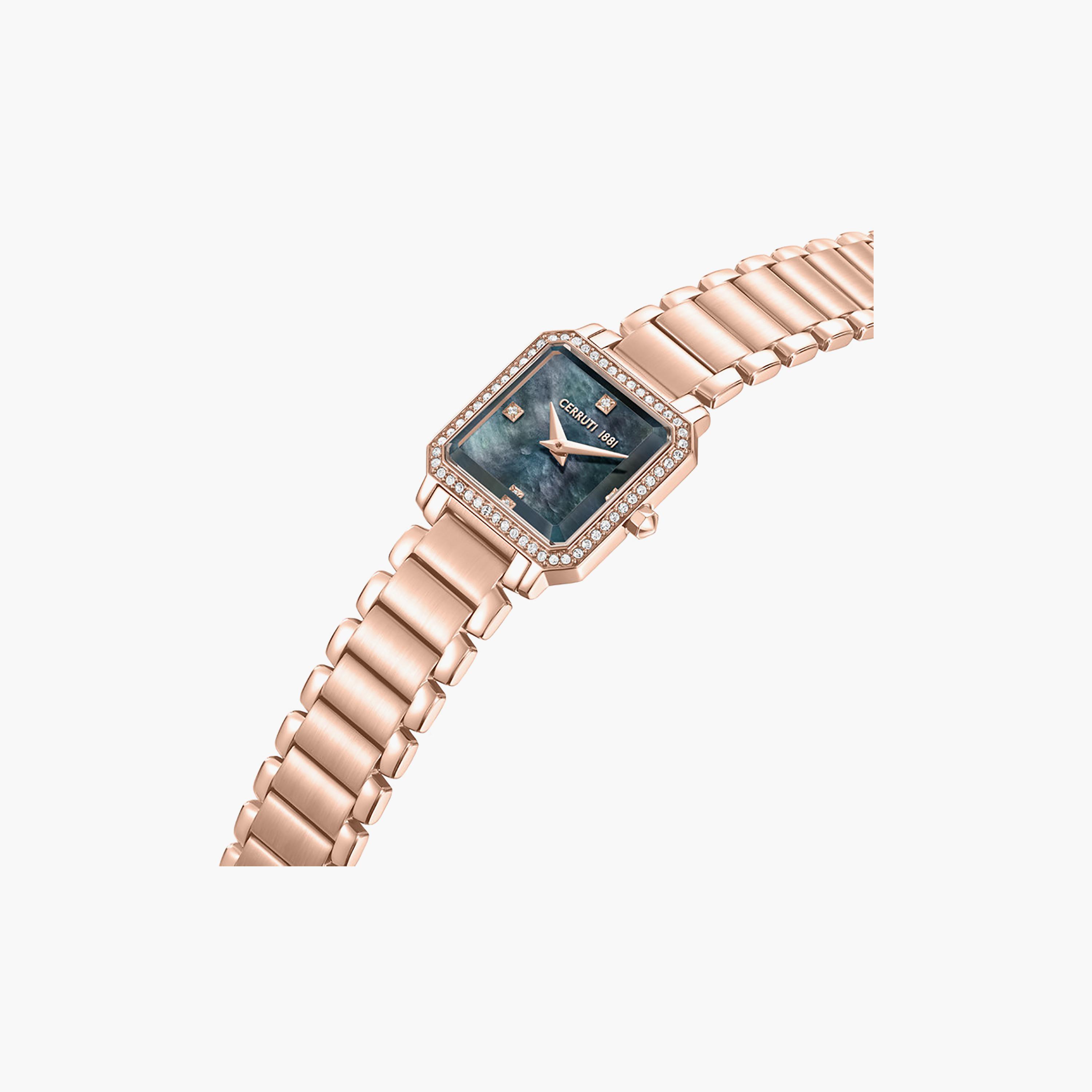 Perugia Rose Gold Plated Stainless Steel Bracelet Analog Watch for Women-women-watchesandjewellery-watches-image-2