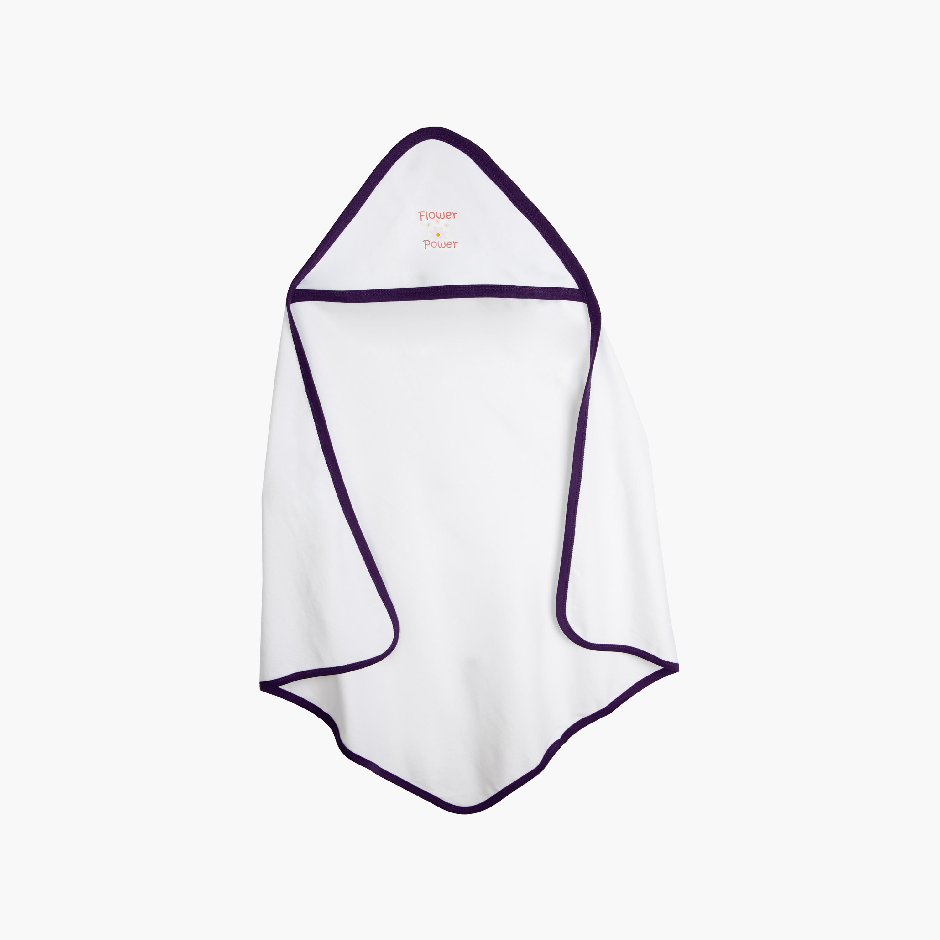 Babies Basic Cotton Hooded Blanket-baby-nursery-blanketsandswaddles-receivingblankets-image-1