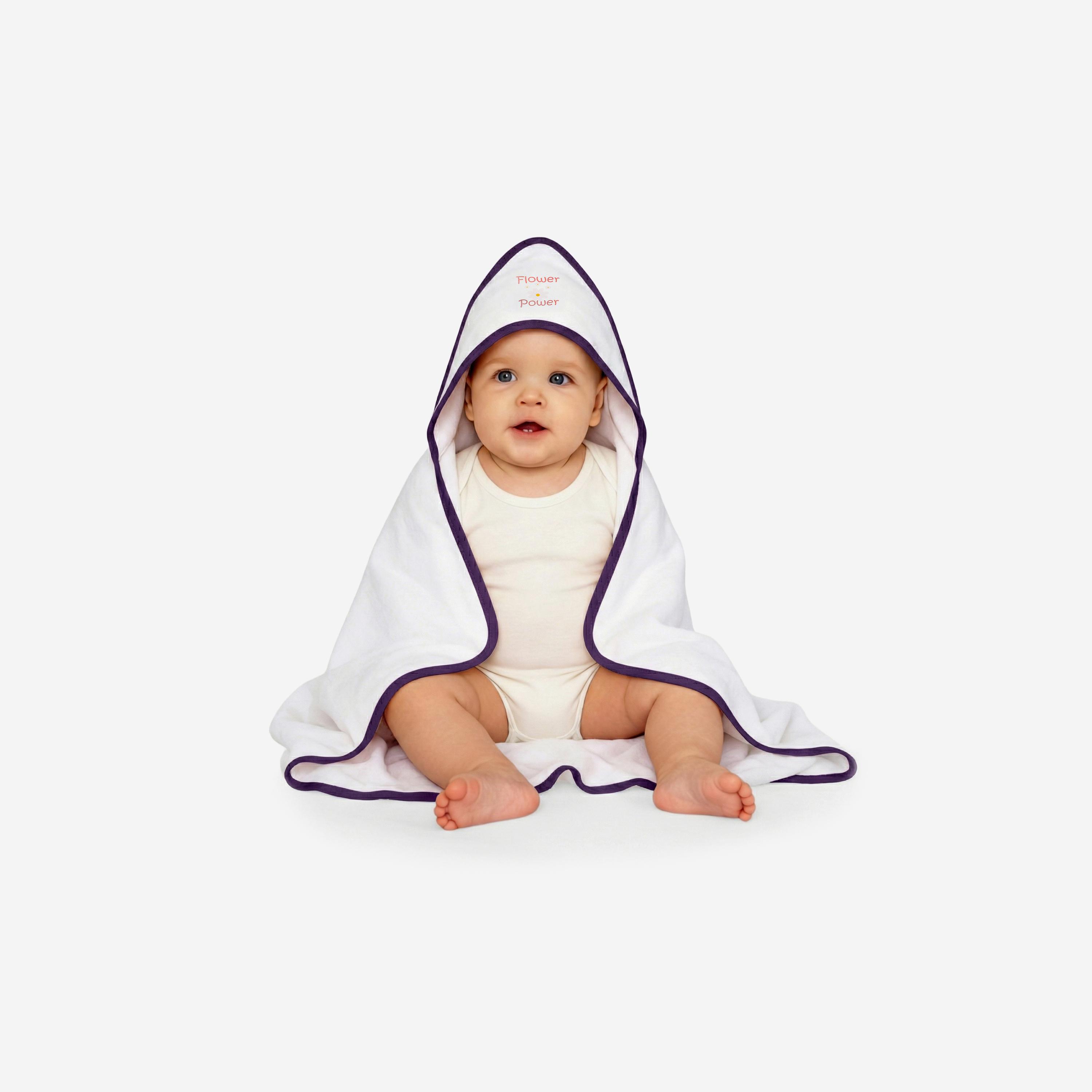 Babies Basic Cotton Hooded Blanket-baby-nursery-blanketsandswaddles-receivingblankets-image-3