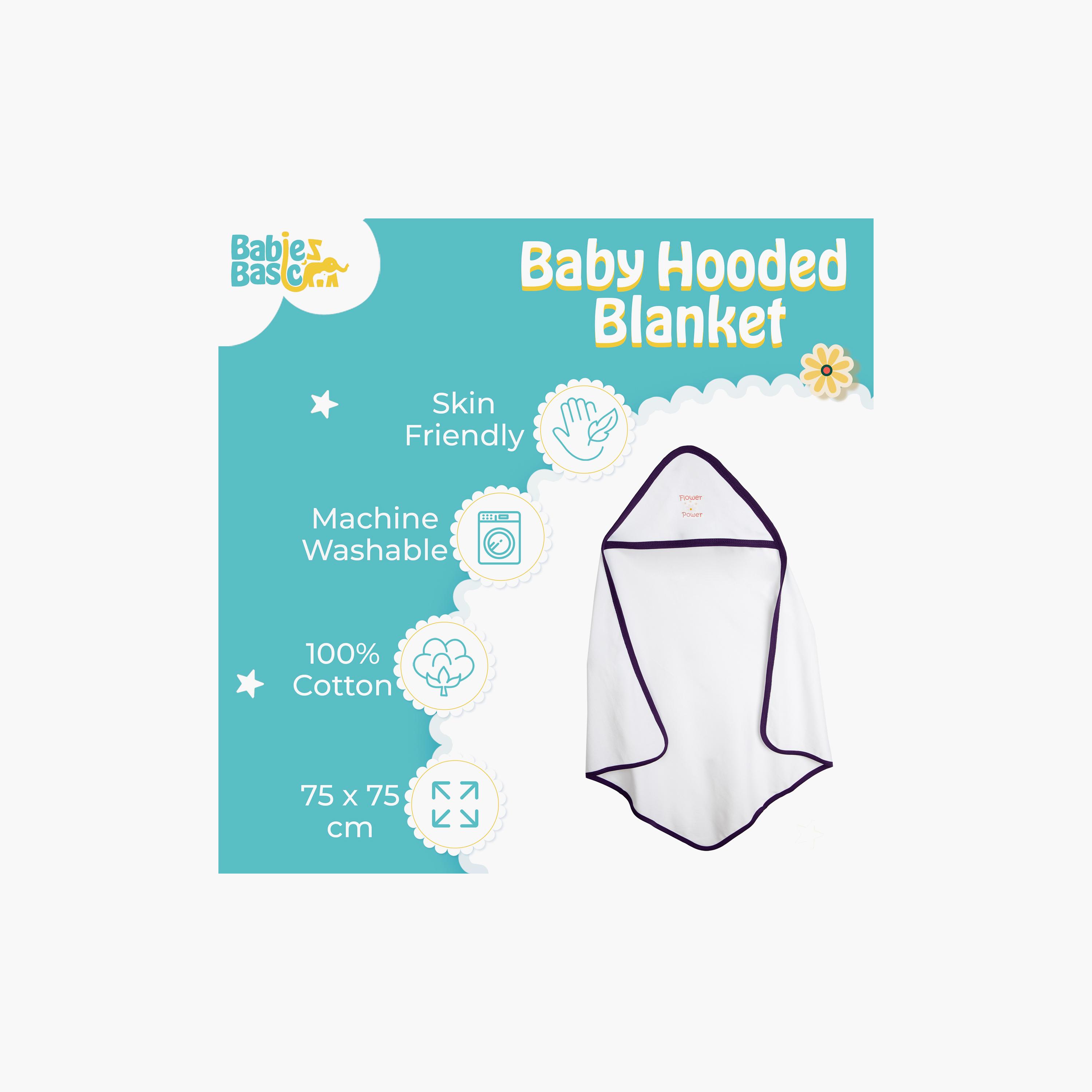 Babies Basic Cotton Hooded Blanket-baby-nursery-blanketsandswaddles-receivingblankets-image-5