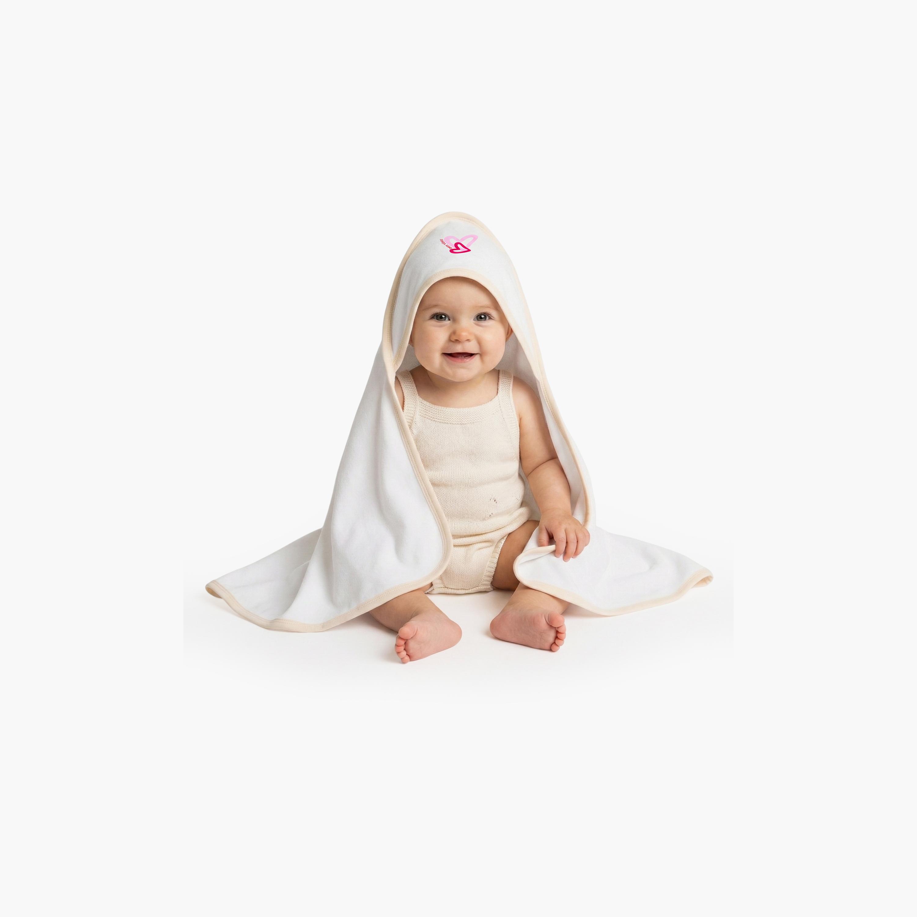 بطانية قطنية بغطاء رأس من بيبيز بيسك-baby-nursery-blanketsandswaddles-receivingblankets-image-3