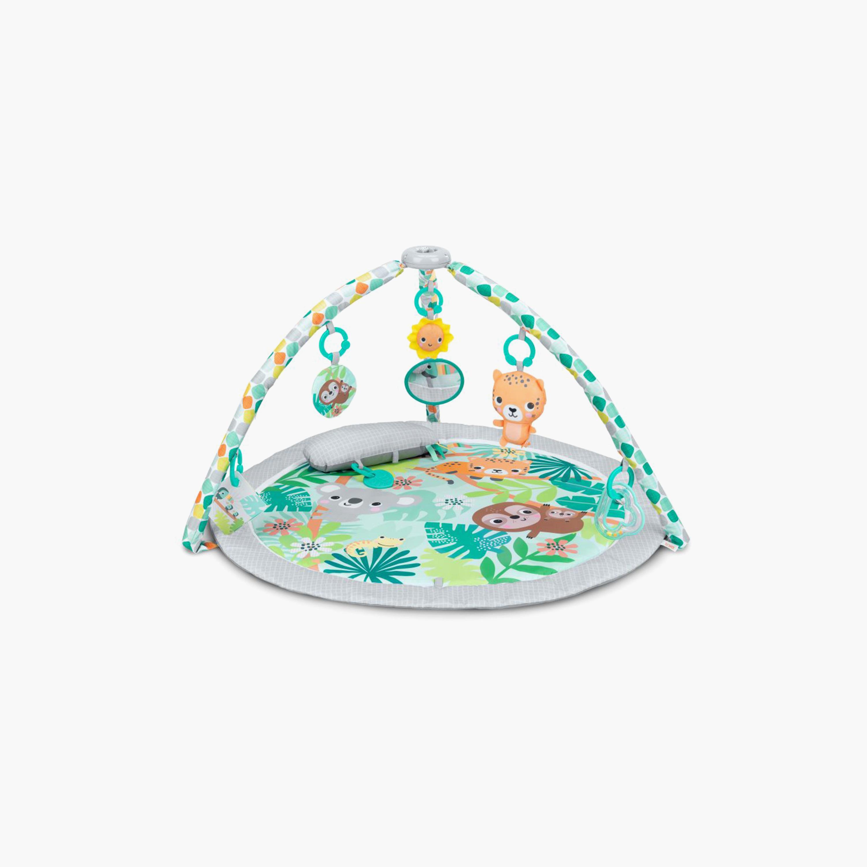 Bright Starts Pop & Wiggle Wild Rainforest Play Mat Set-baby-infantactivity-playpensandplaymats-image-1