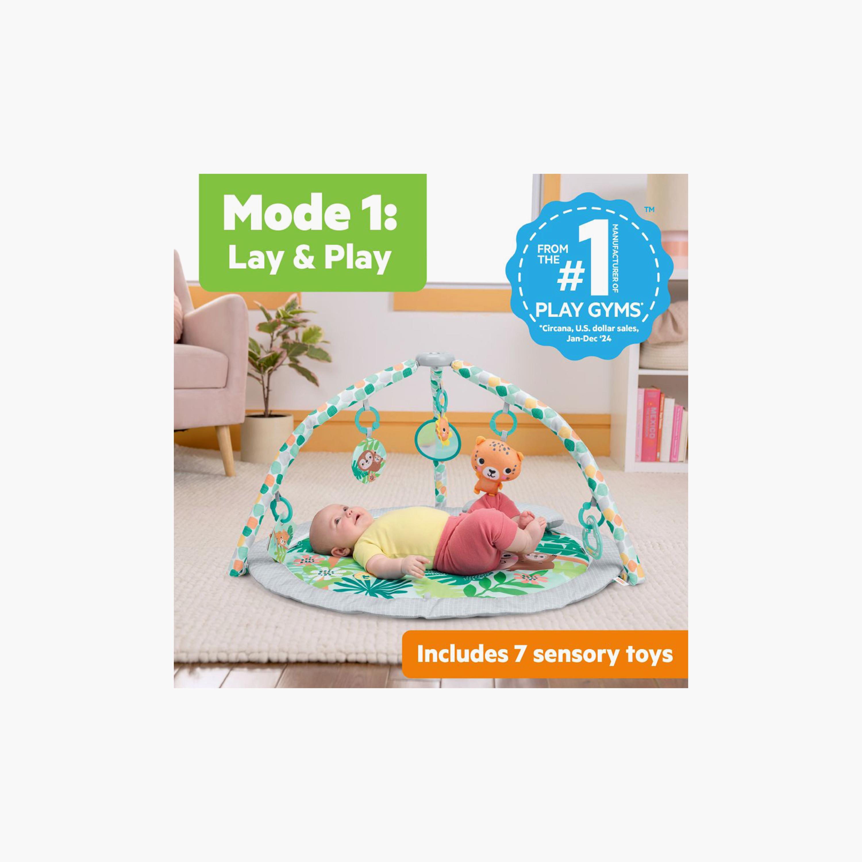 Bright Starts Pop & Wiggle Wild Rainforest Play Mat Set-baby-infantactivity-playpensandplaymats-image-2