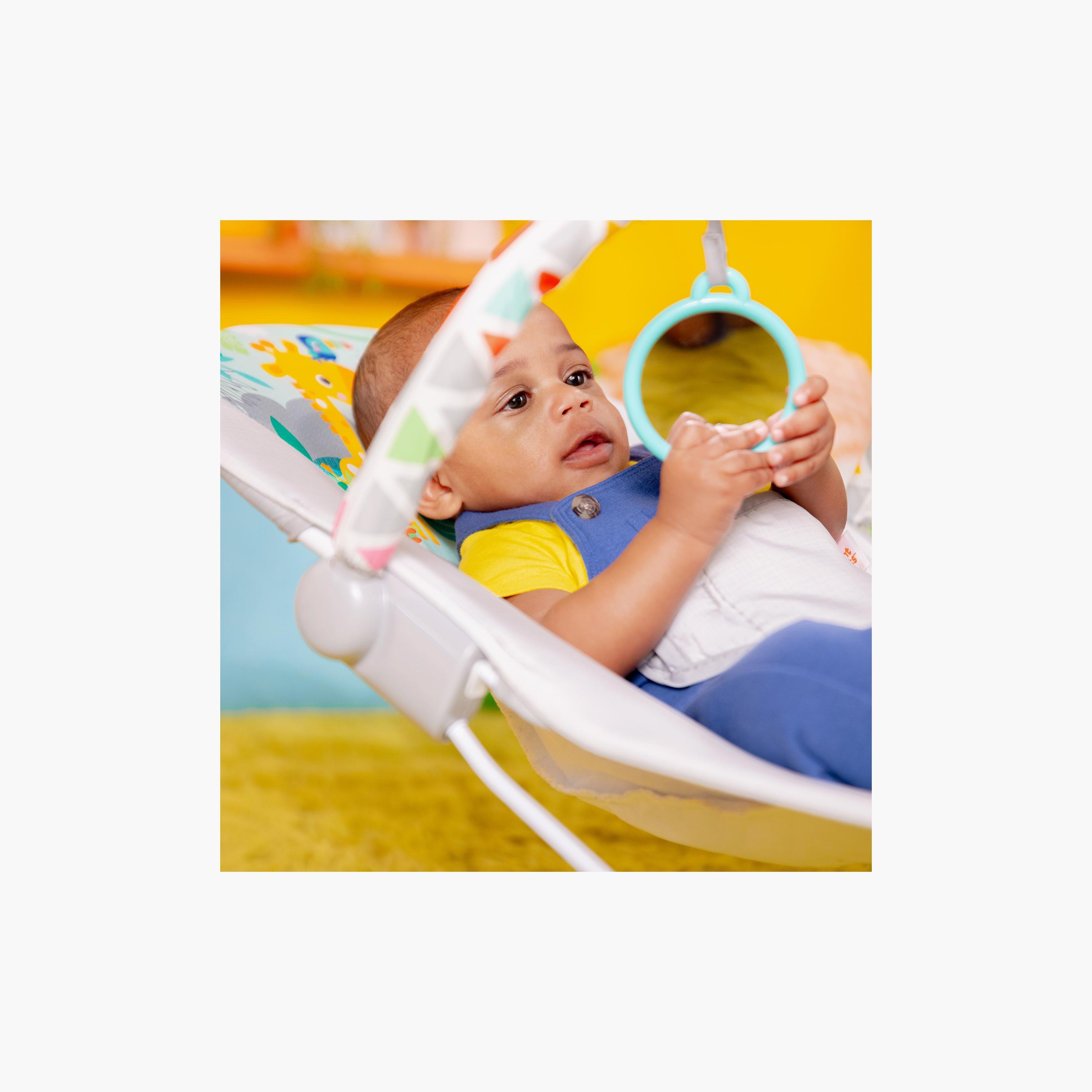 Bright Starts Safari Vibrating Bouncer with Hanging Toys-baby-infantactivity-bouncers-image-3