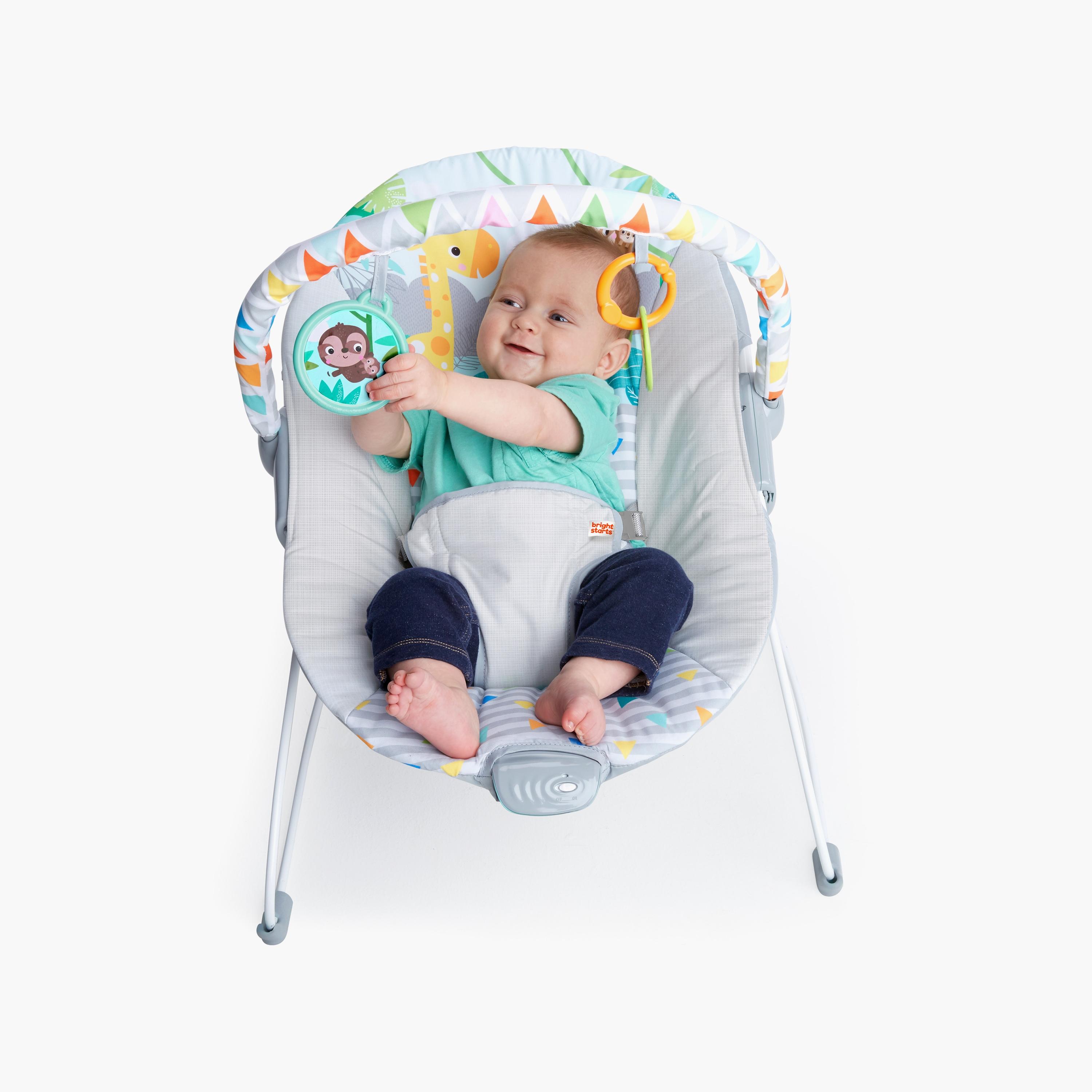 Bright Starts Safari Vibrating Bouncer with Hanging Toys-baby-infantactivity-bouncers-image-6