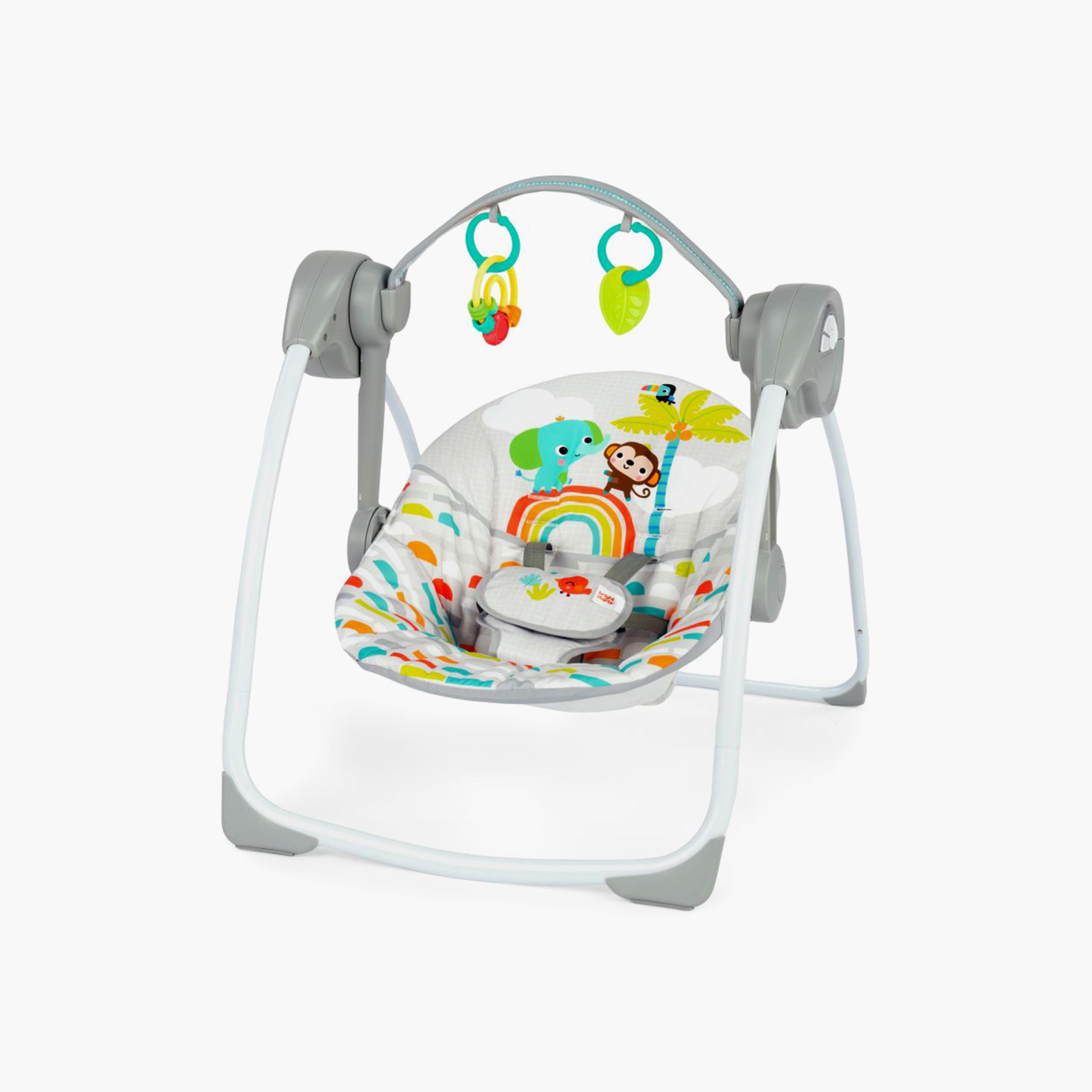 Bright Starts Compact Portable Swing with Hanging Toys-baby-infantactivity-swings-image-1