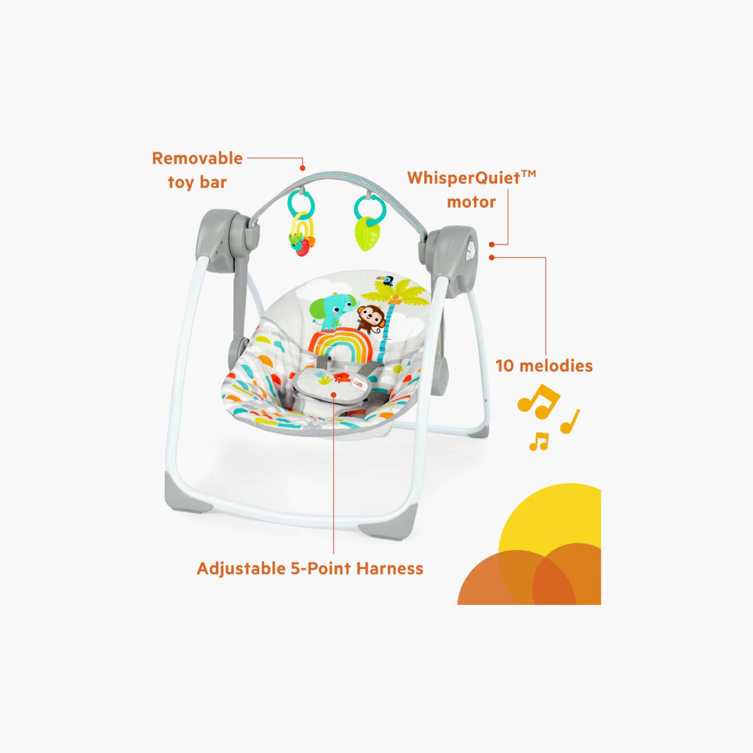 Bright Starts Compact Portable Swing with Hanging Toys-baby-infantactivity-swings-image-6