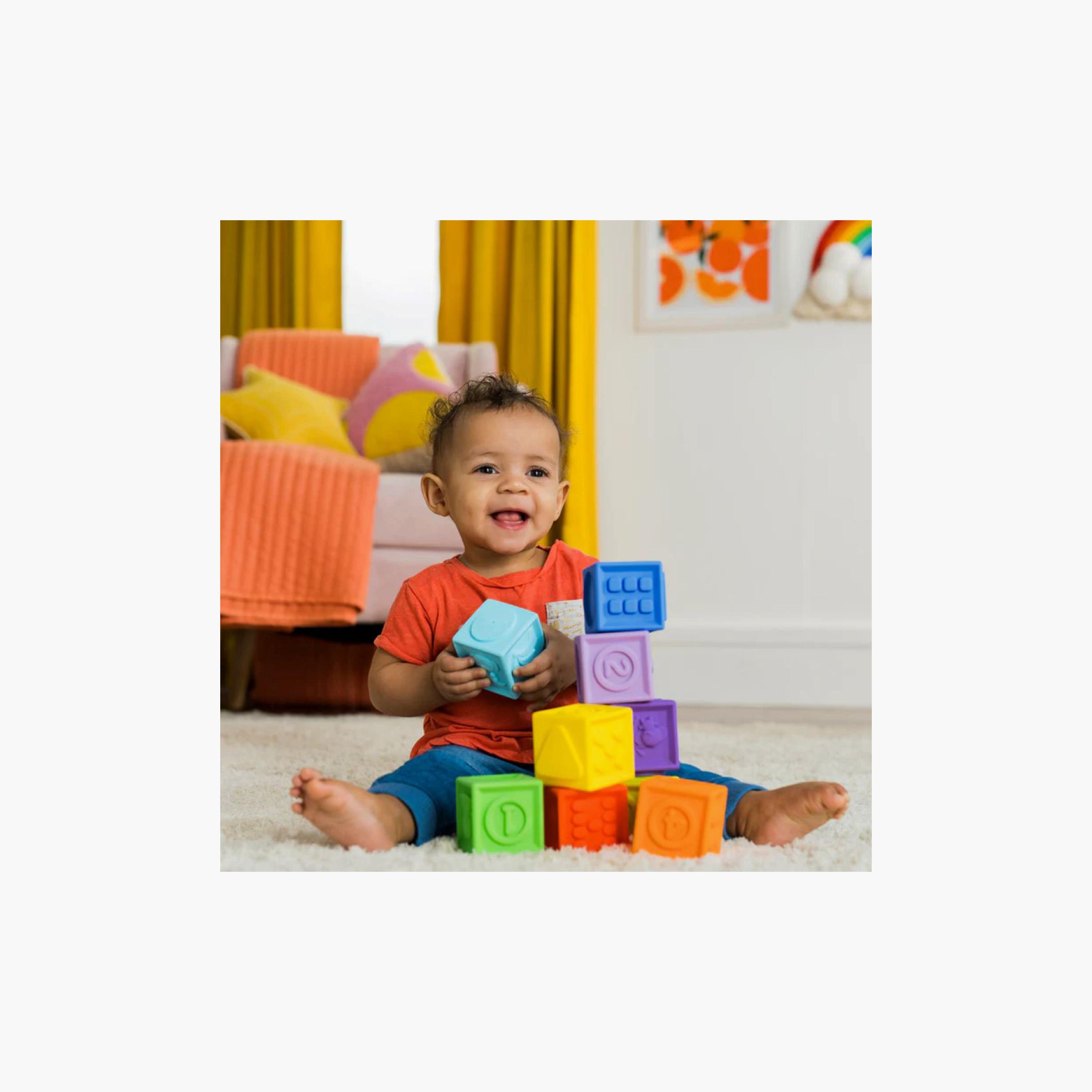 Bright Starts 9-Piece Stack & Squeeze Blocks-toys-buildingblocks-blocks-image-2