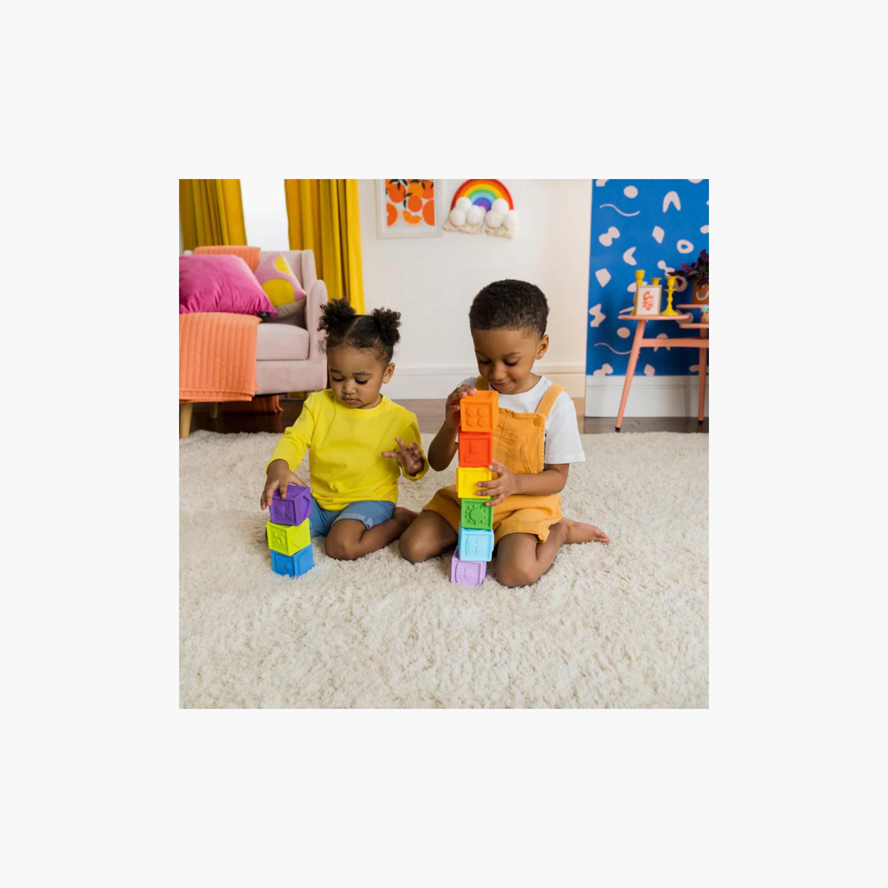 Bright Starts 9-Piece Stack & Squeeze Blocks-toys-buildingblocks-blocks-image-6
