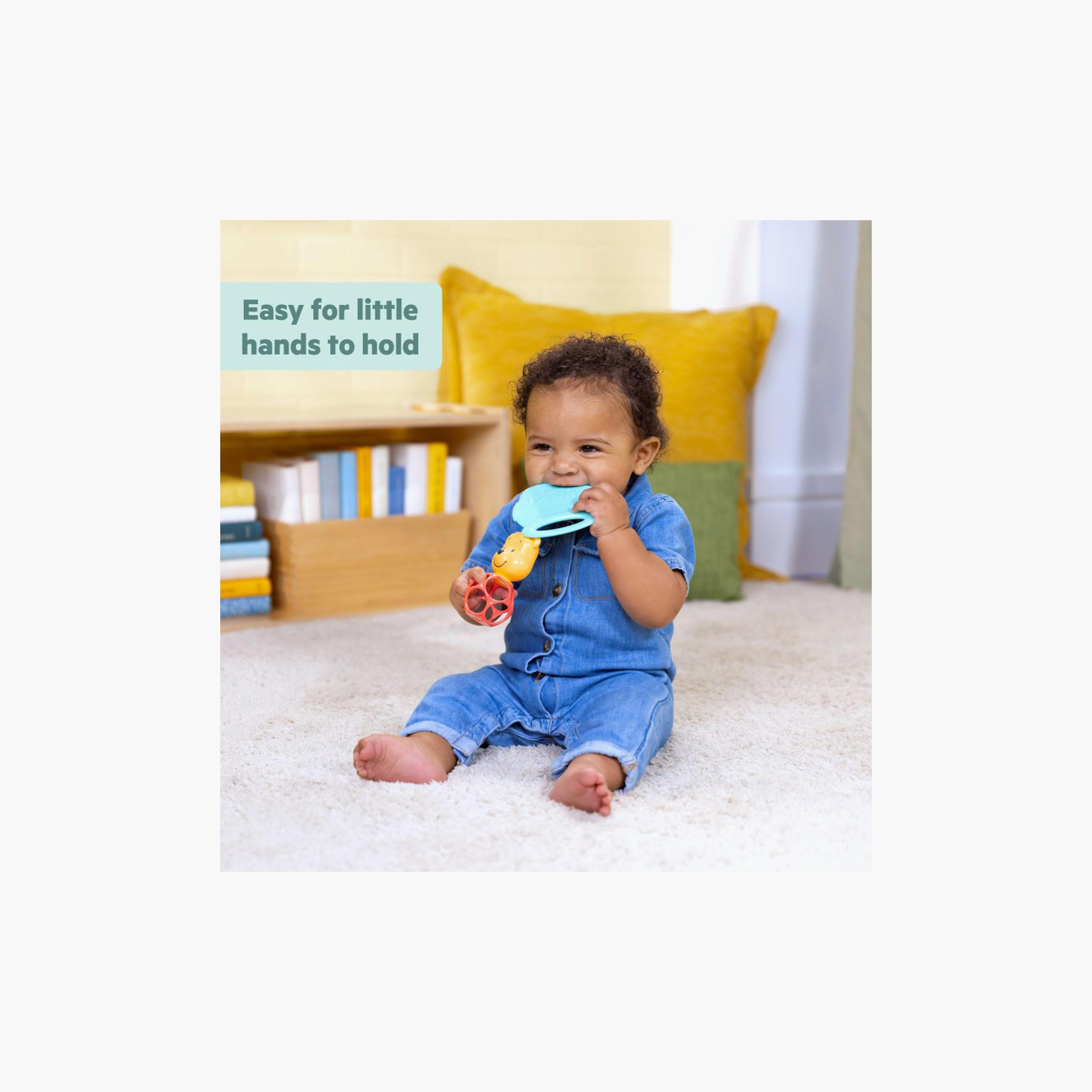 طقم خشخيشة وعضاضة برايت ستارتس ويني ذا بوه هوني اند شيك قطعتين-toys-babyandtoddlertoys-rattlesandteethers-image-4