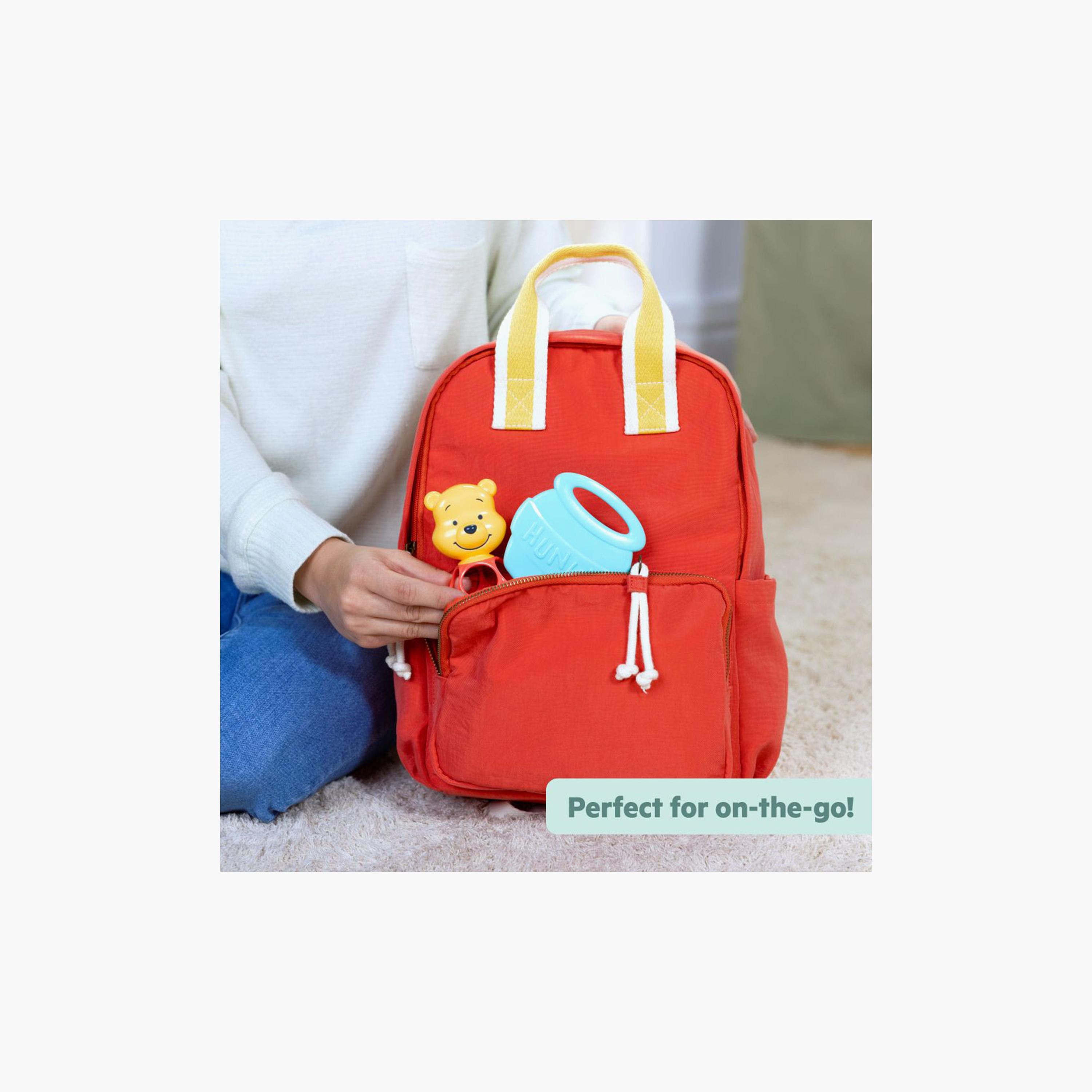 طقم خشخيشة وعضاضة برايت ستارتس ويني ذا بوه هوني اند شيك قطعتين-toys-babyandtoddlertoys-rattlesandteethers-image-7