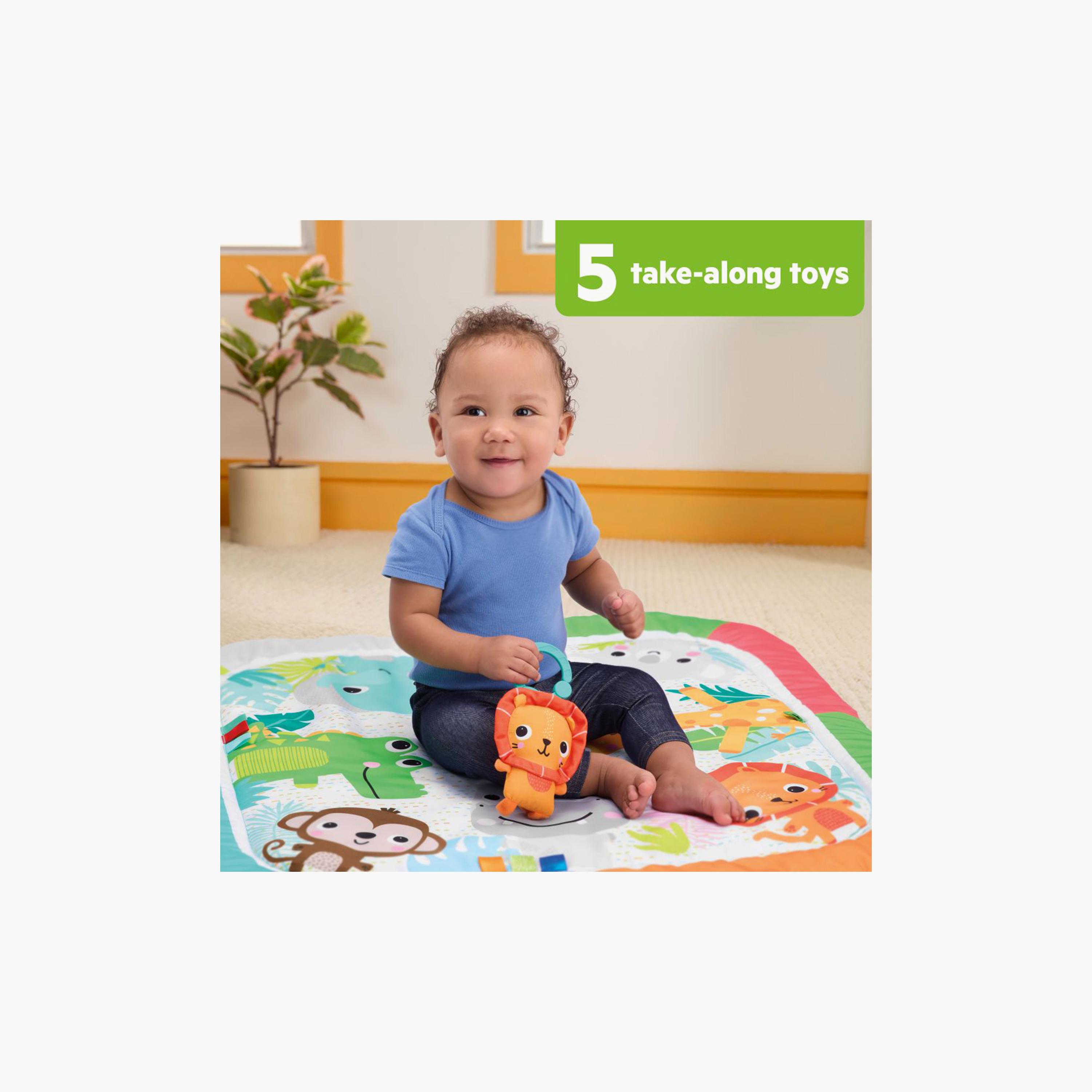 Bright Starts Wild Wiggles Jungle Jubilee Activity Play Mat Set-baby-infantactivity-playpensandplaymats-image-4