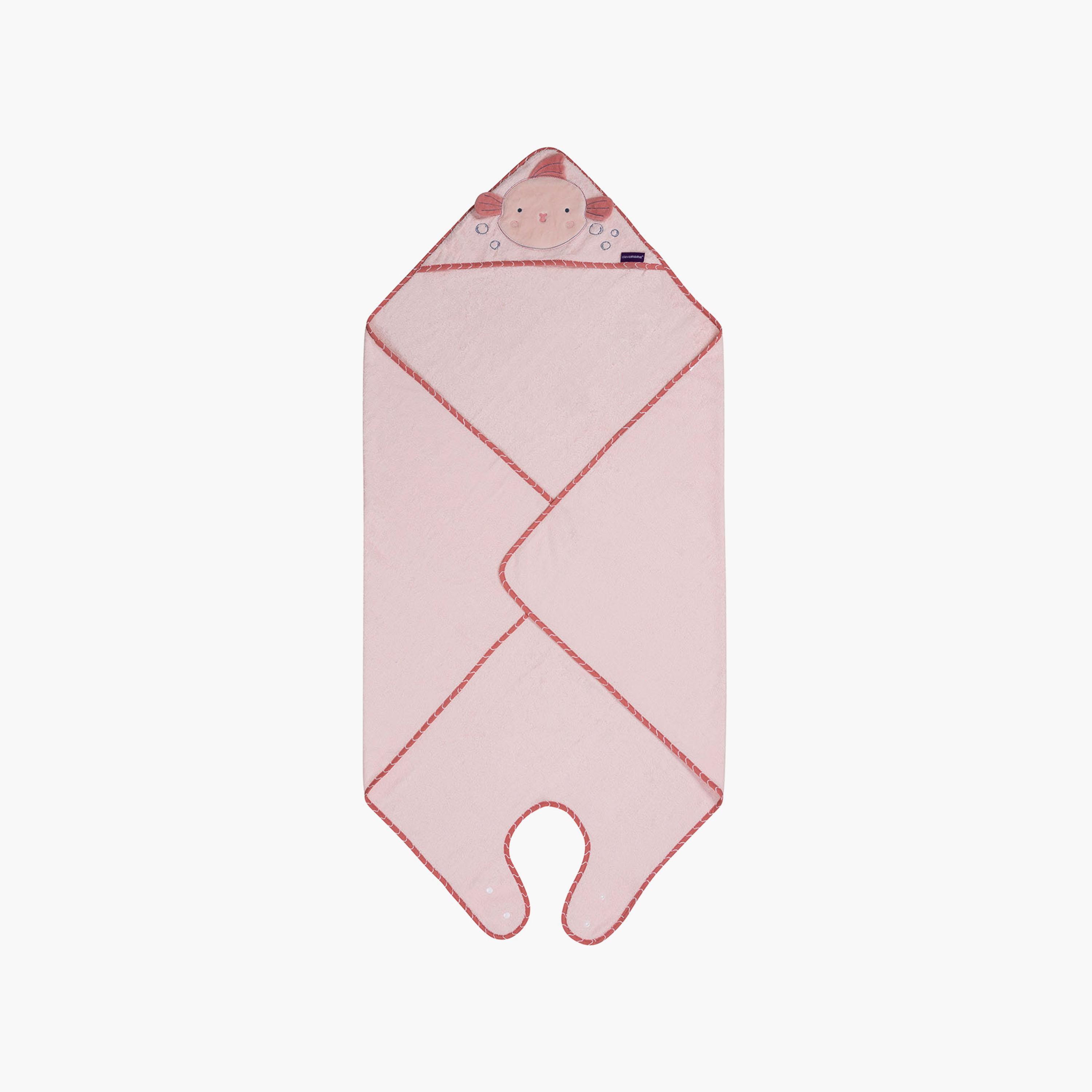 منشفة استحمام للاطفال من خيزران كلينامينا بفتحة للرقبة-baby-bathandcare-towels-image-1