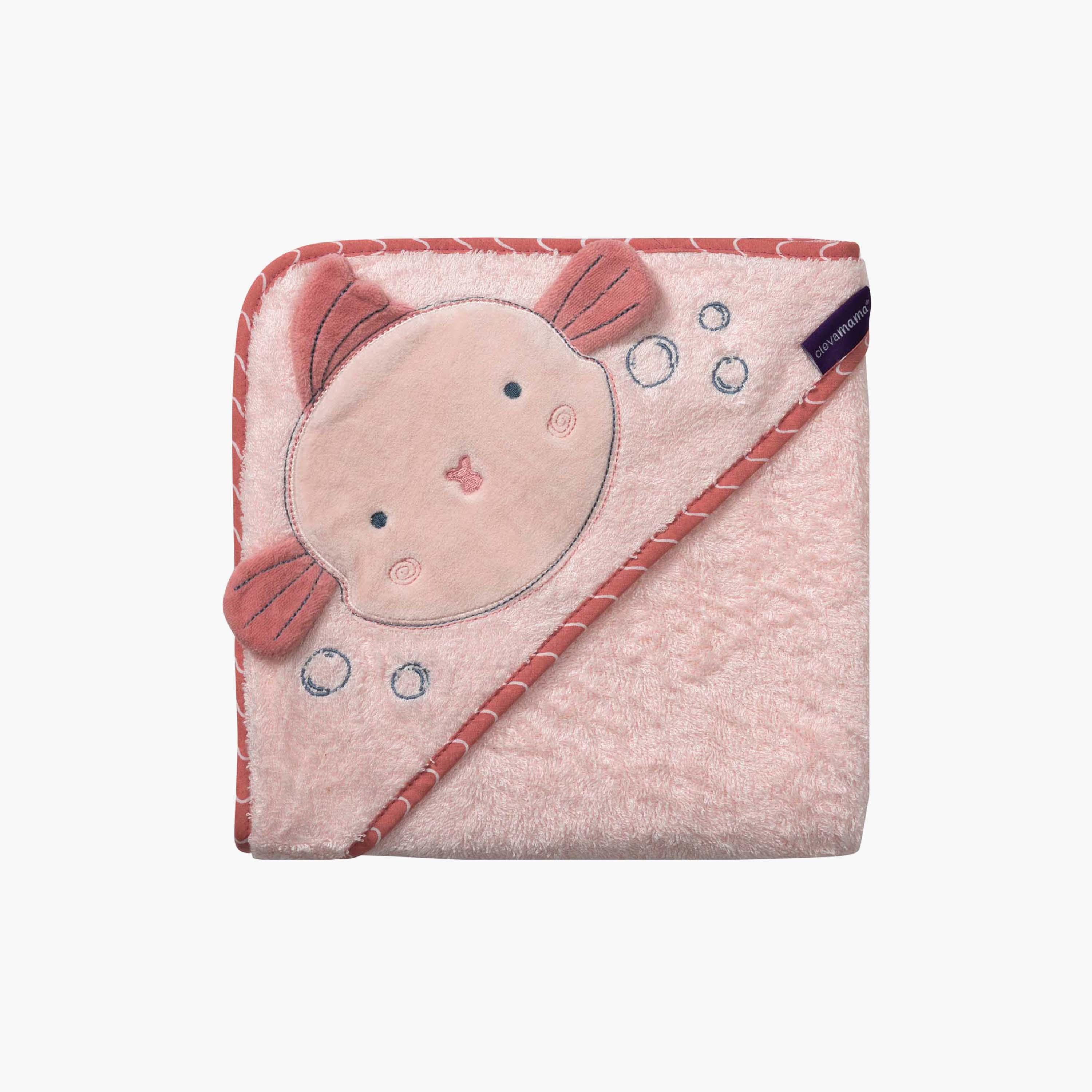 منشفة استحمام للاطفال من خيزران كلينامينا بفتحة للرقبة-baby-bathandcare-towels-image-2