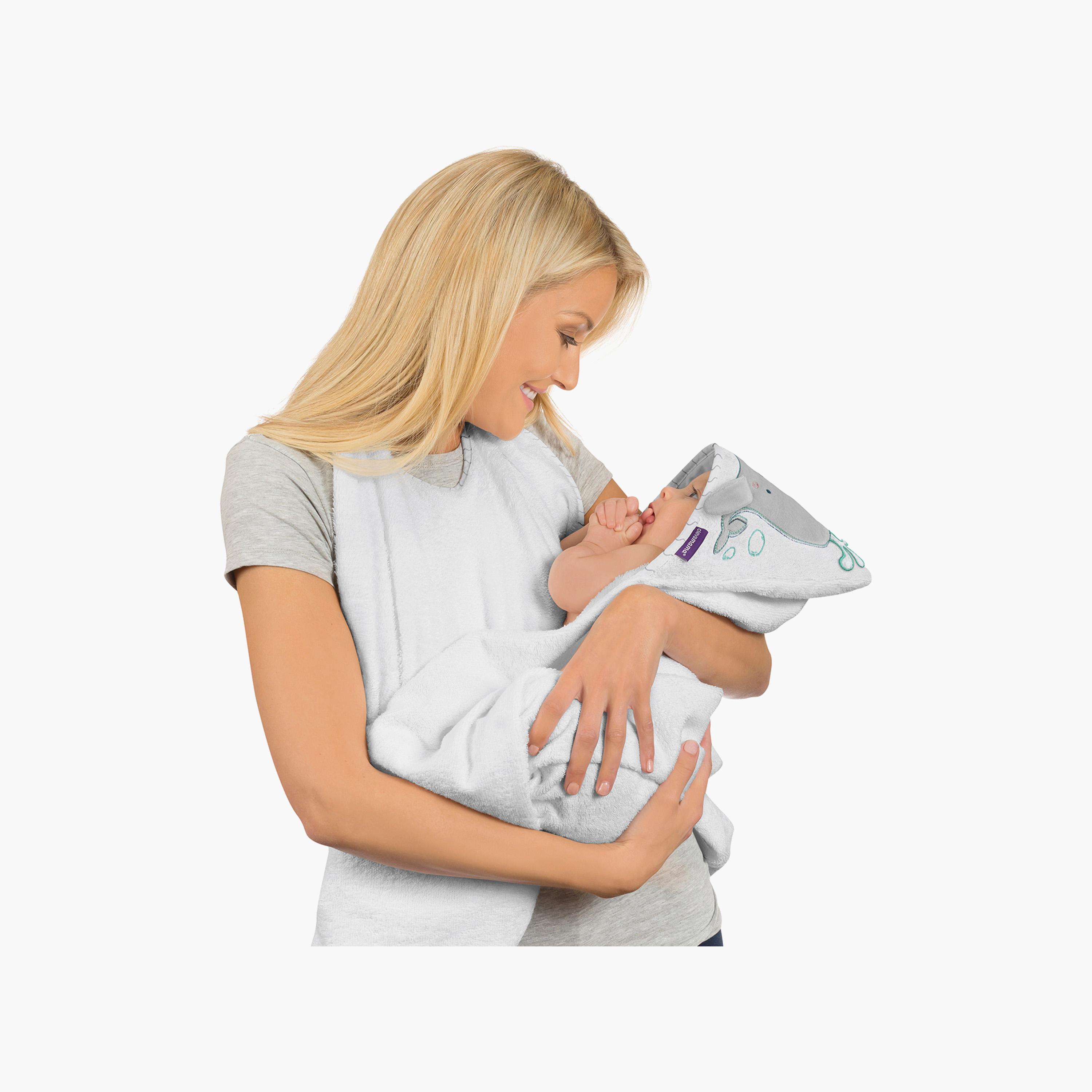 Clinamina Bamboo Apron Baby Bath Towel-baby-bathandcare-towels-image-3
