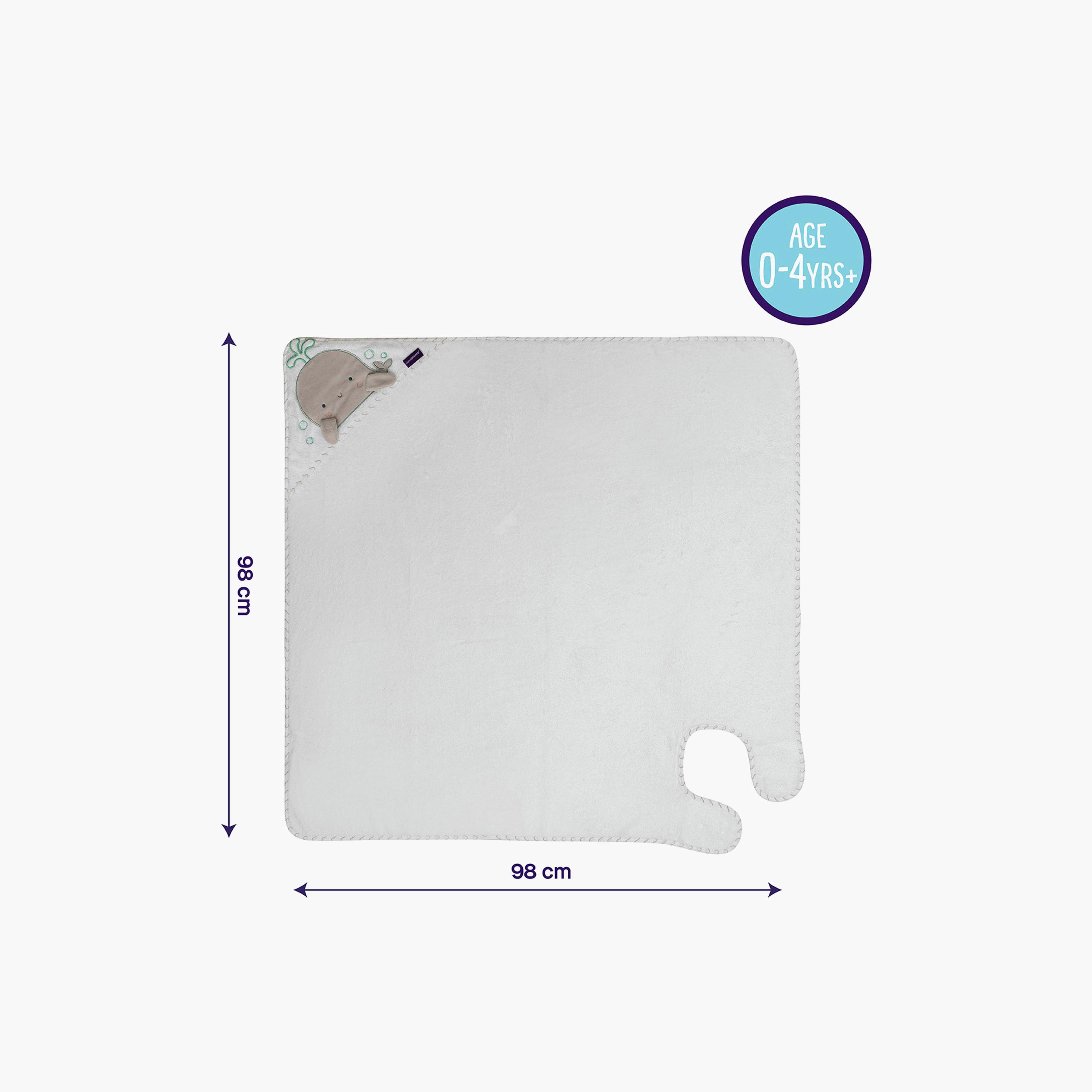 Clinamina Bamboo Apron Baby Bath Towel-baby-bathandcare-towels-image-4