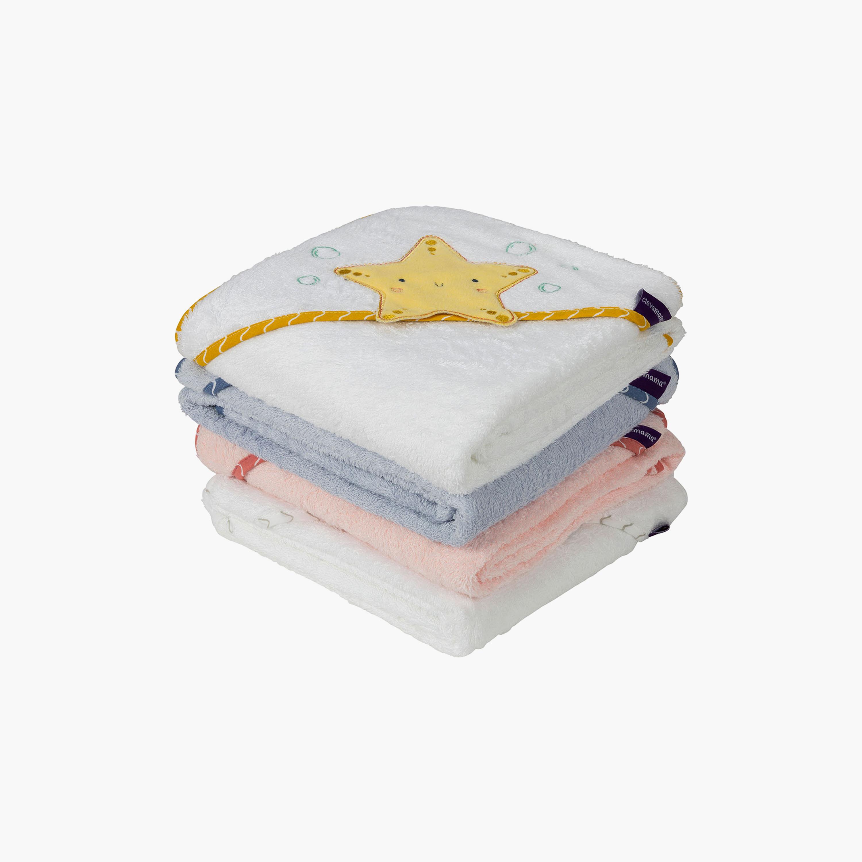 Clinamina Bamboo Apron Baby Bath Towel-baby-bathandcare-towels-image-5