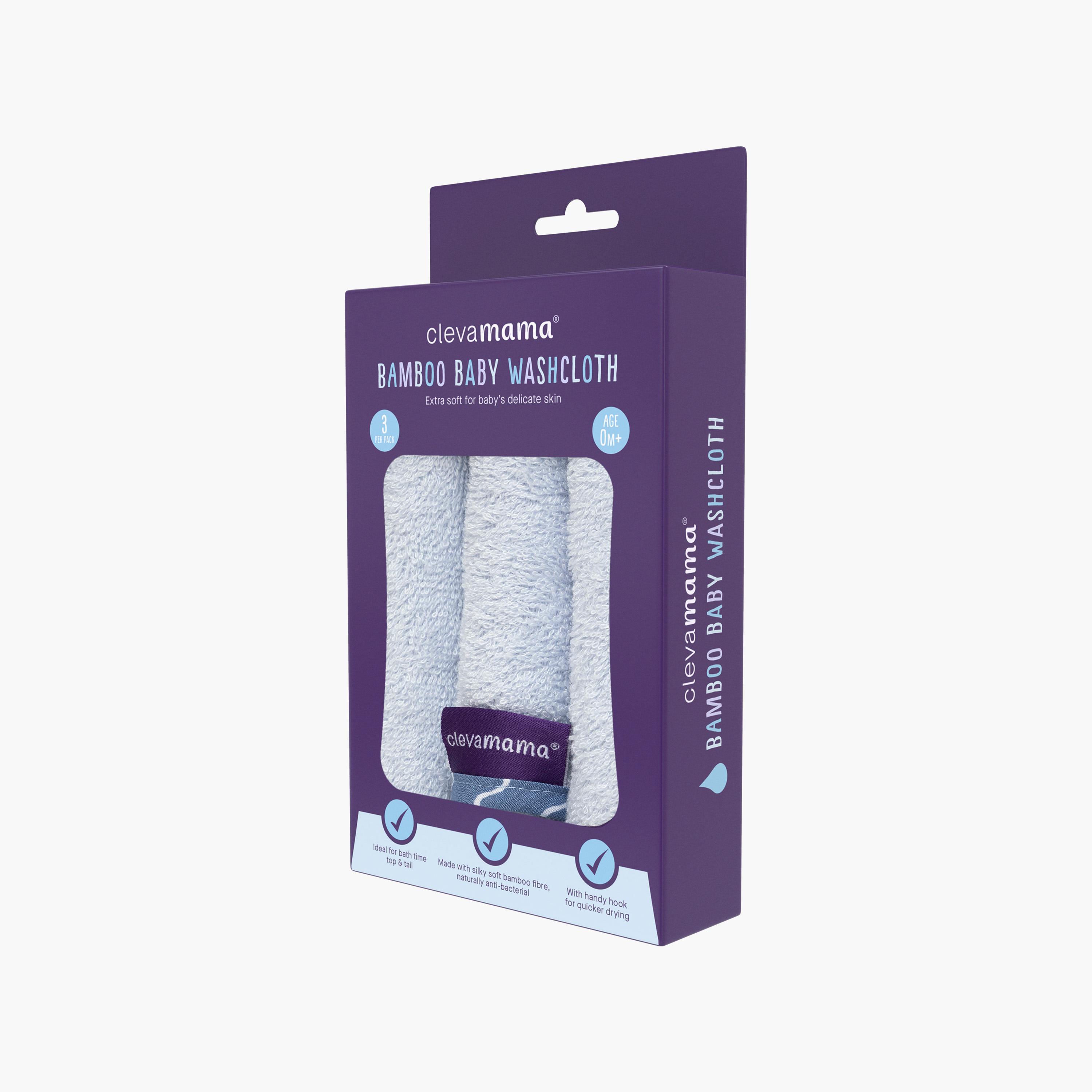طقم مناشف غسيل اطفال من خيزران كلينامينا مكون من 3 قطع-baby-bathandcare-towels-image-4