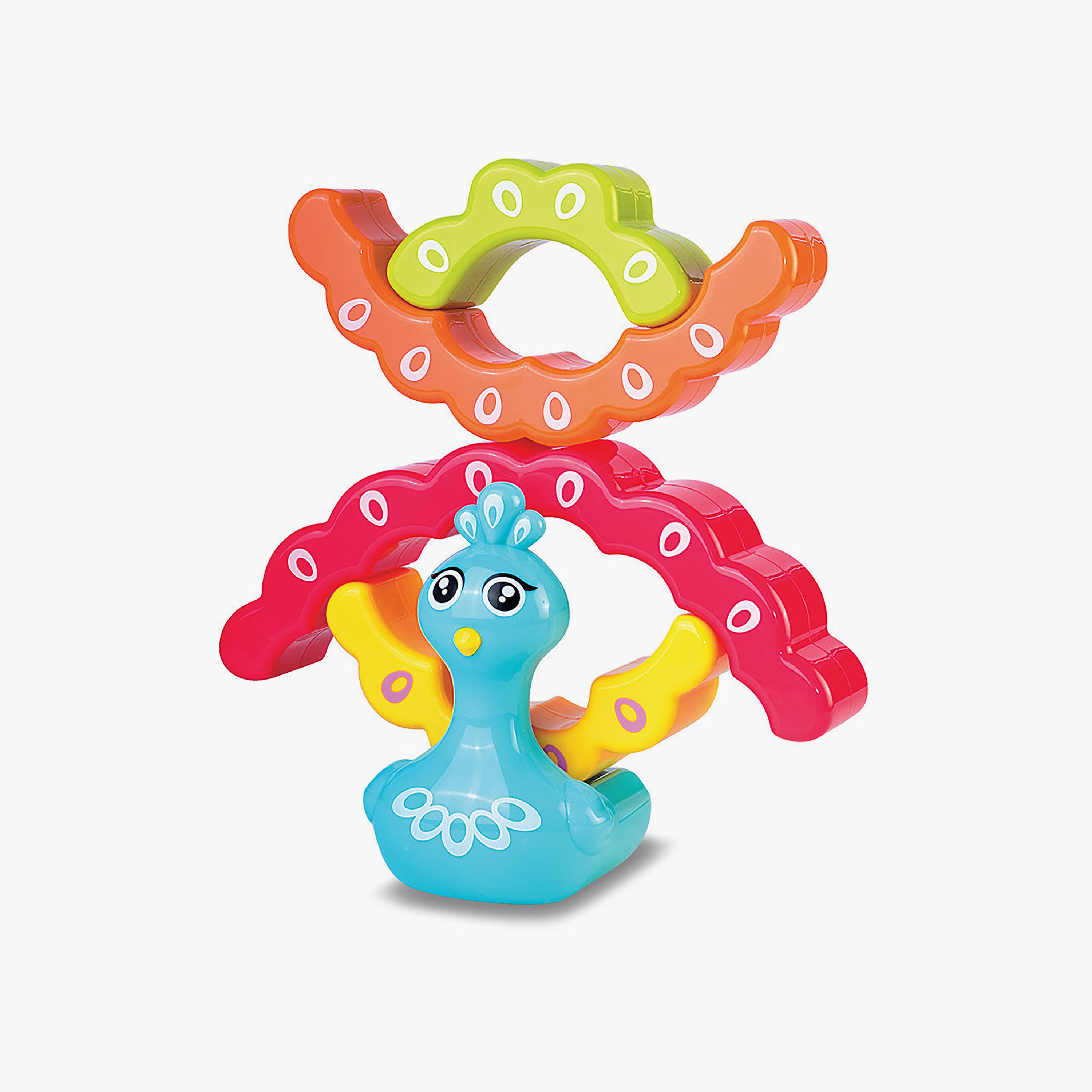لعبة تكديس طاووس قوس قزح من ليتل ليرنر-toys-babyandtoddlertoys-stackingandnestingtoys-image-3