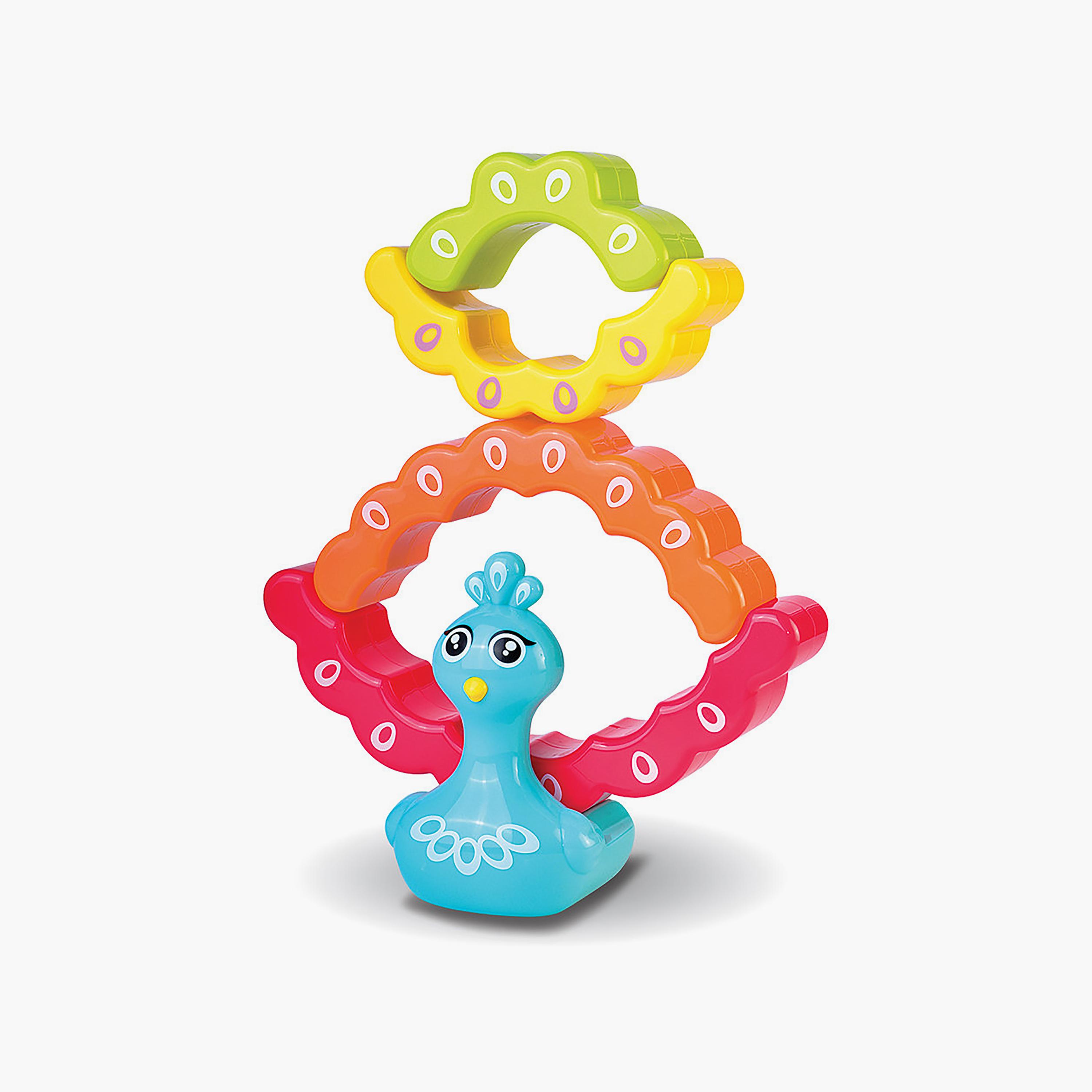 لعبة تكديس طاووس قوس قزح من ليتل ليرنر-toys-babyandtoddlertoys-stackingandnestingtoys-image-4