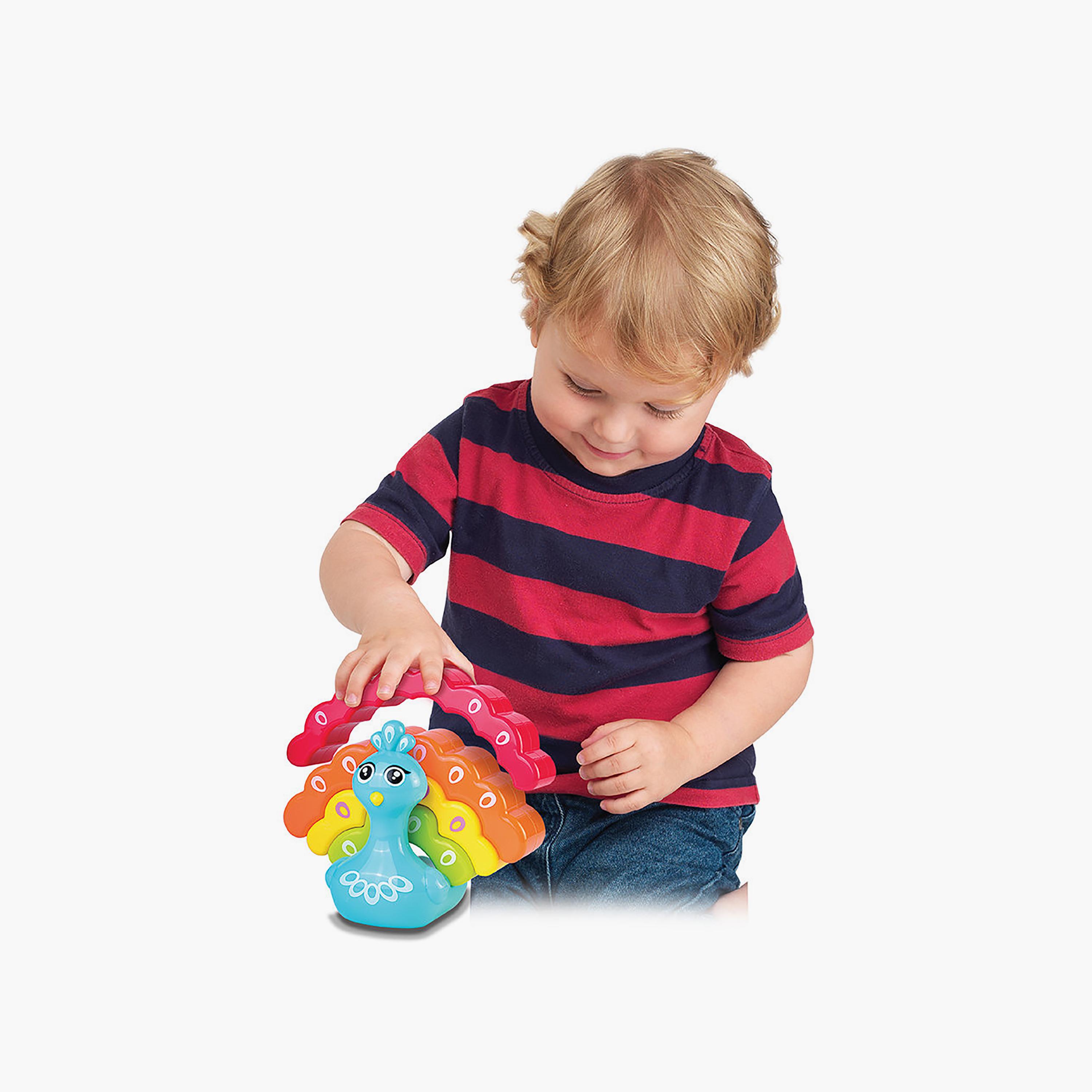 لعبة تكديس طاووس قوس قزح من ليتل ليرنر-toys-babyandtoddlertoys-stackingandnestingtoys-image-5