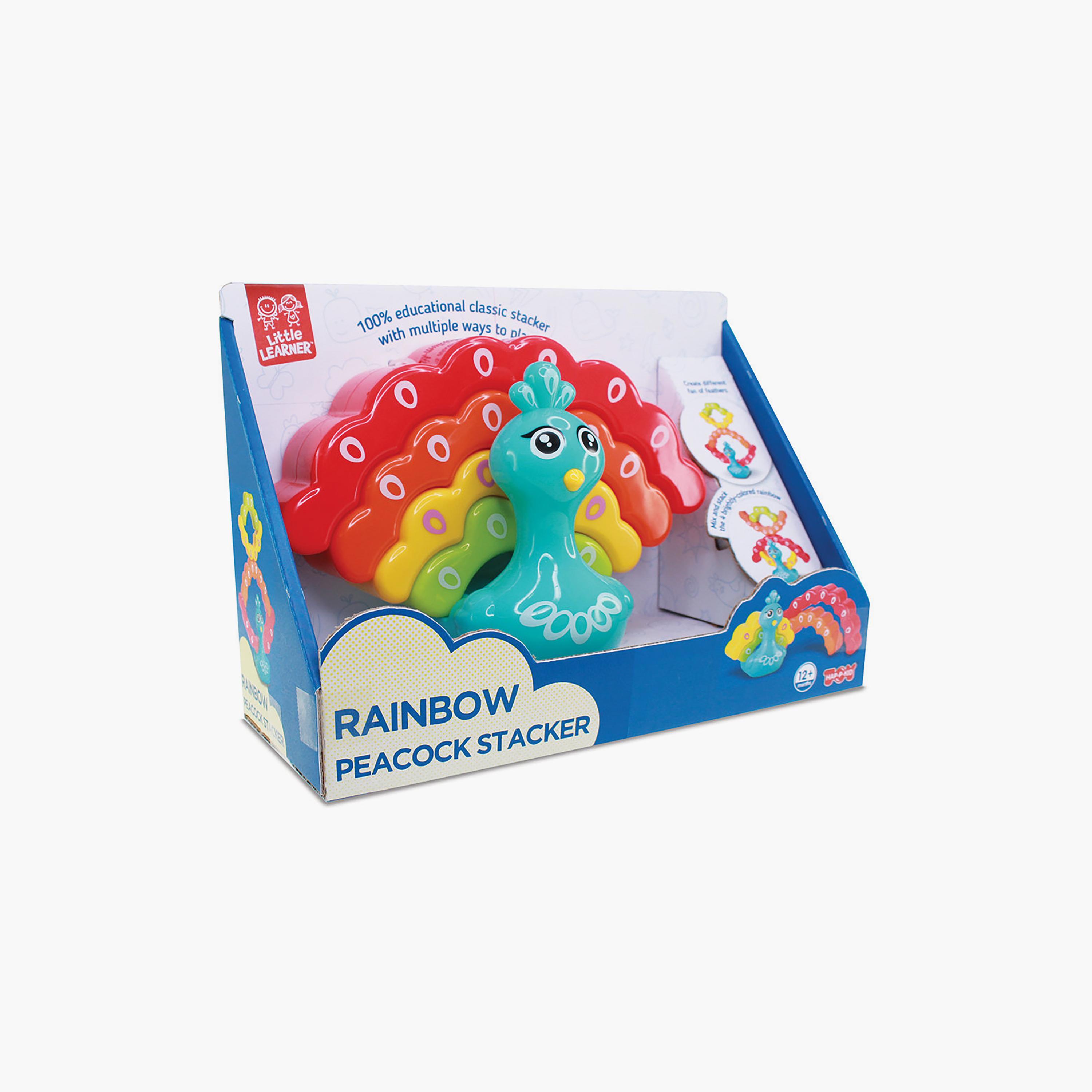لعبة تكديس طاووس قوس قزح من ليتل ليرنر-toys-babyandtoddlertoys-stackingandnestingtoys-image-6