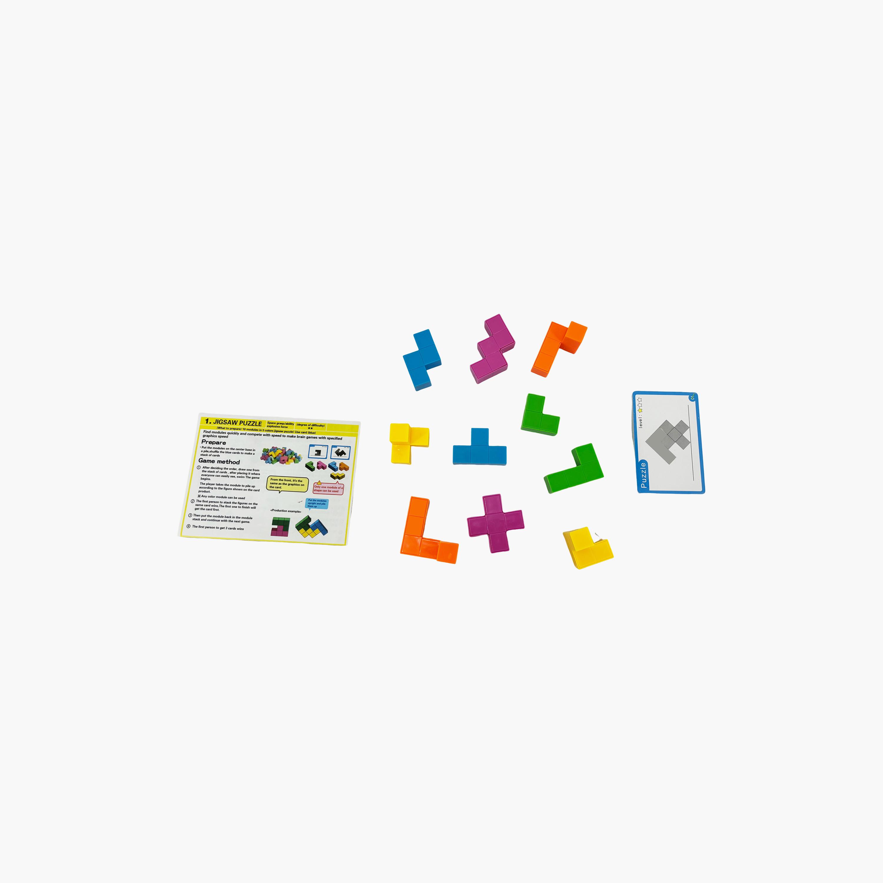 Galaxy Toys Colourful 3D Puzzle Blocks with Challenging Cards & Storage Bag-toys-indoortoys-boardgames-image-2