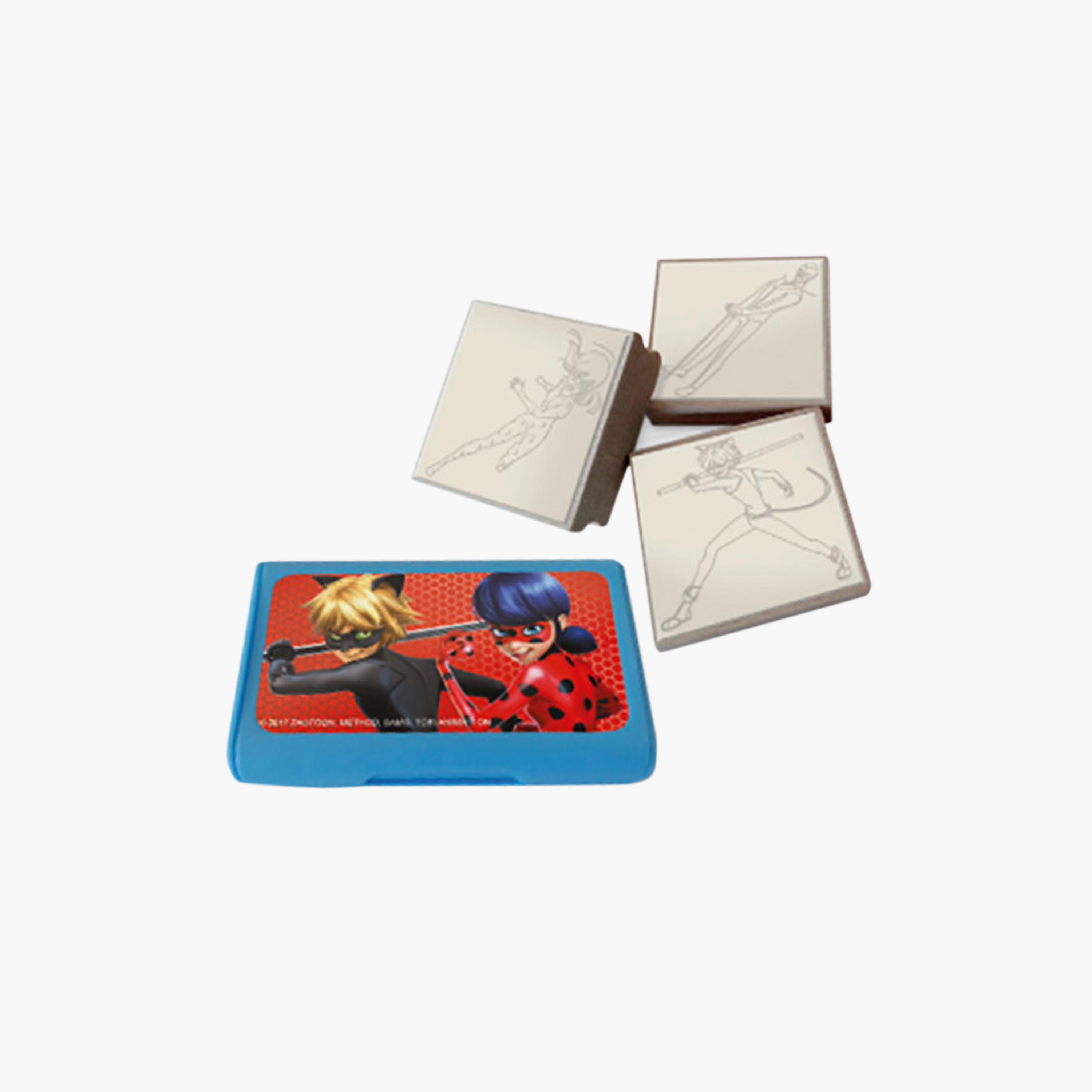Miraculous Ladybug Felt Tip Pen Mini Art Set with Stamps & Colouring Book-school-artsandcrafts-image-2