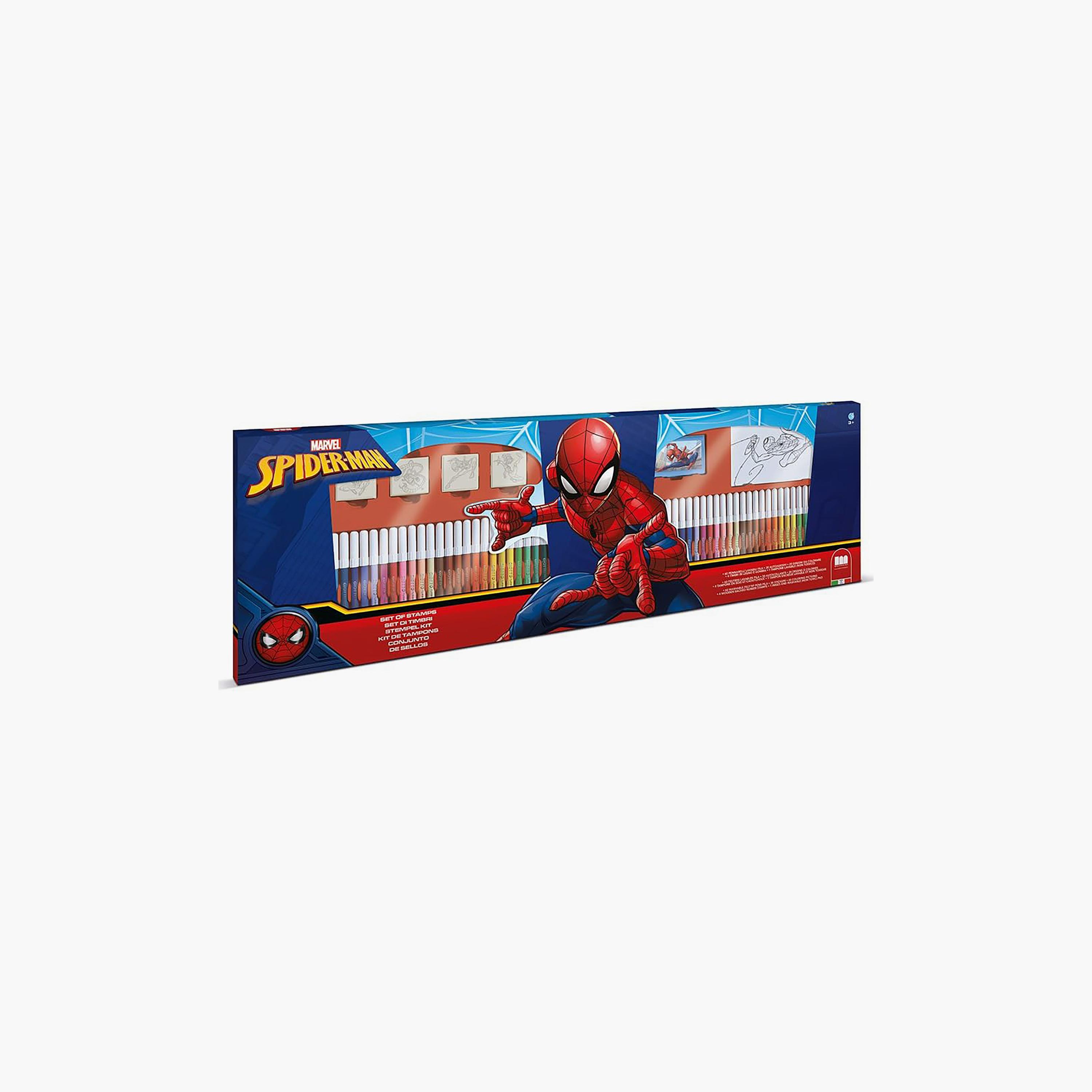 Miraculous Spidey & Friends Felt Tip Pen Art Set with Stamps & Colouring Book-school-artsandcrafts-image-2